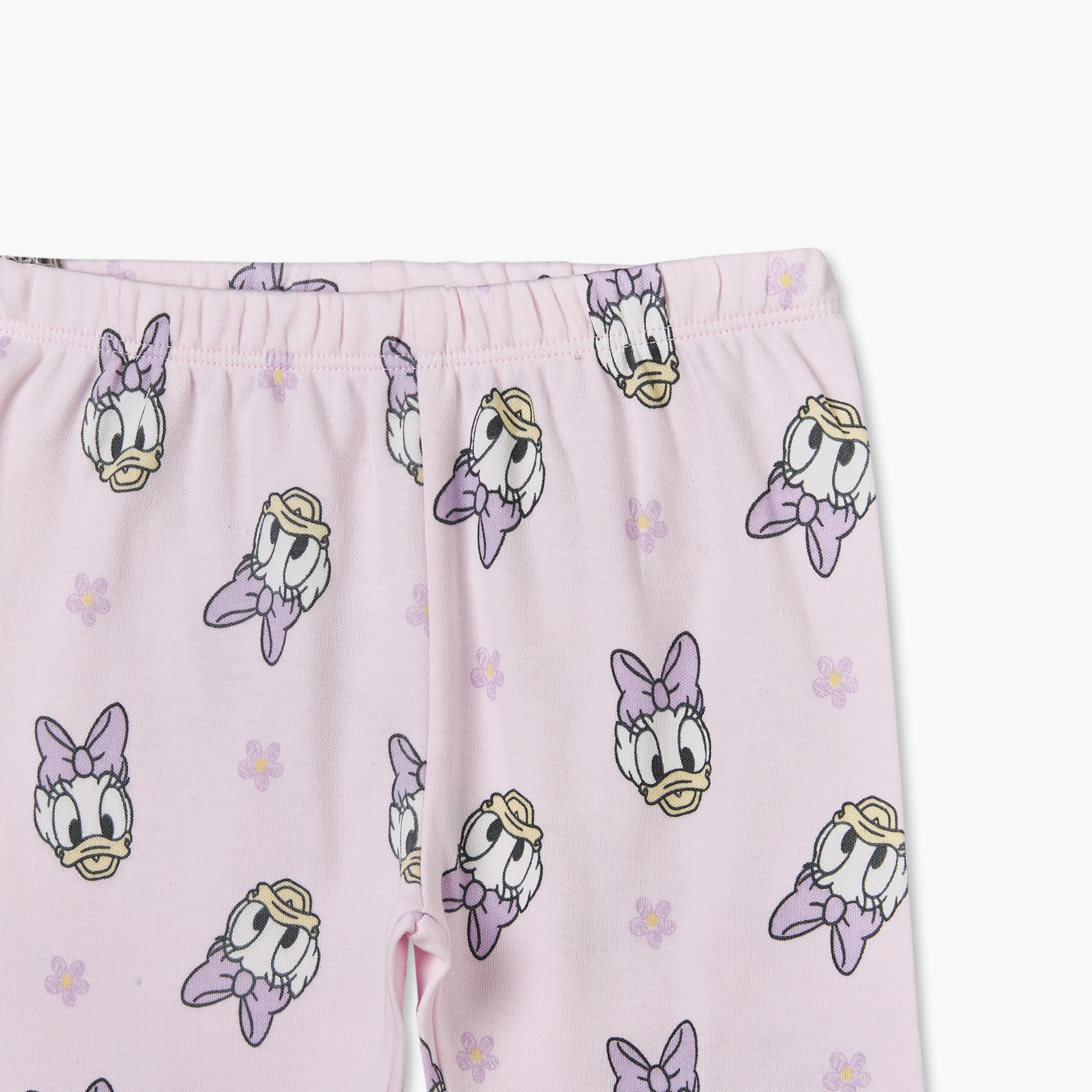 Disney Cotton Crew Neck Long Sleeves Pyjama Set with Daisy Duck Print-baby-girls-clothing-nightwear-pyjamasets-image-9