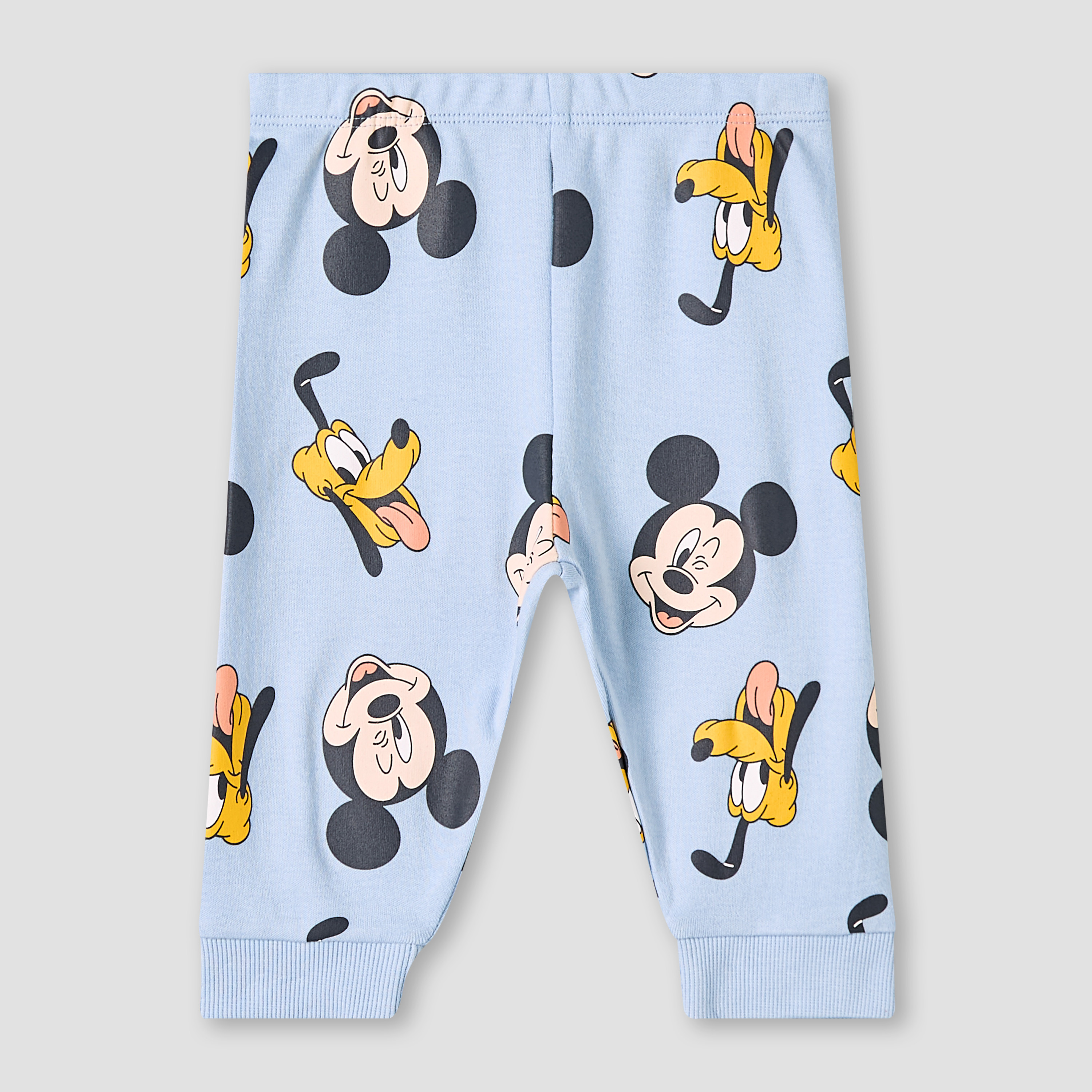 Disney Cotton Round Neck Long Sleeves Pyjama Set with Mickey Mouse and Pluto Print-baby-boys-clothing-nightwear-pyjamasets-image-4