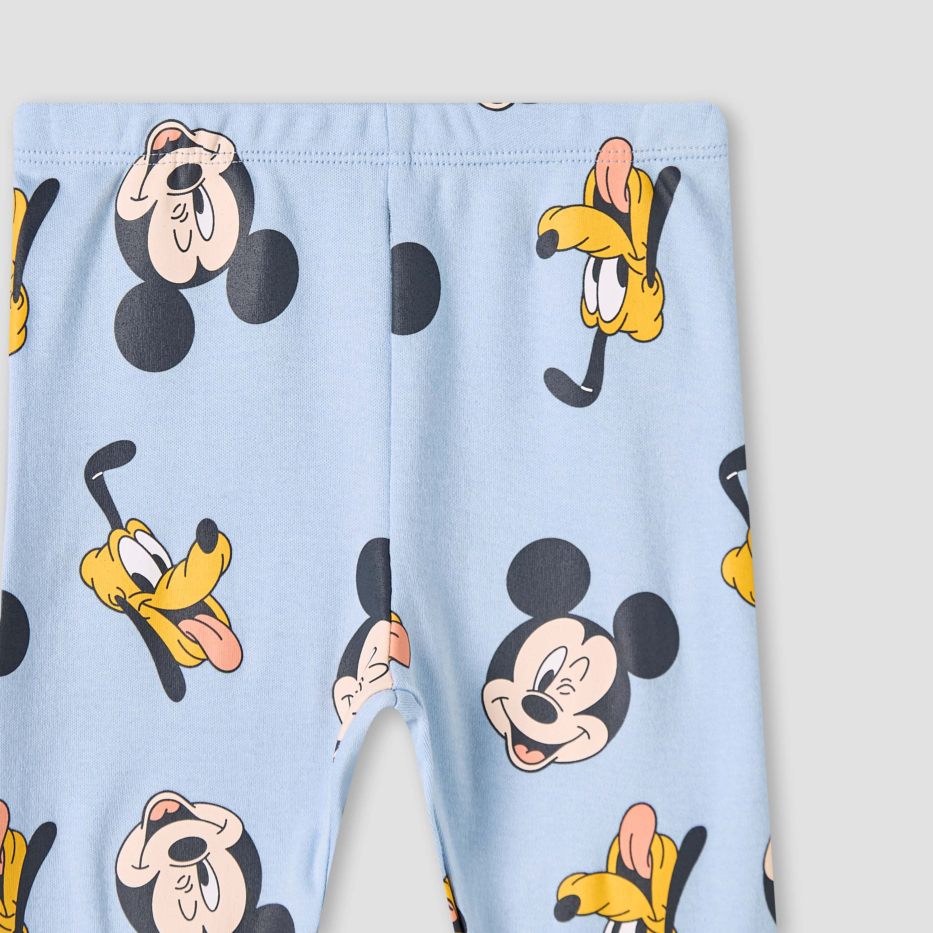 Disney Cotton Round Neck Long Sleeves Pyjama Set with Mickey Mouse and Pluto Print-baby-boys-clothing-nightwear-pyjamasets-image-6