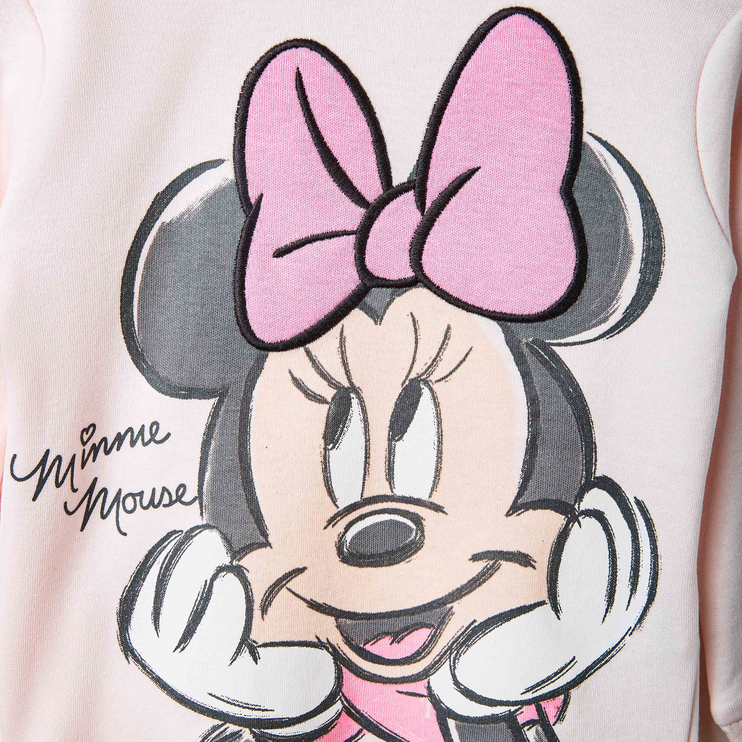 Disney Minnie Mouse Print T-shirt and Pyjama Set-baby-girls-clothing-nightwear-pyjamasets-image-6