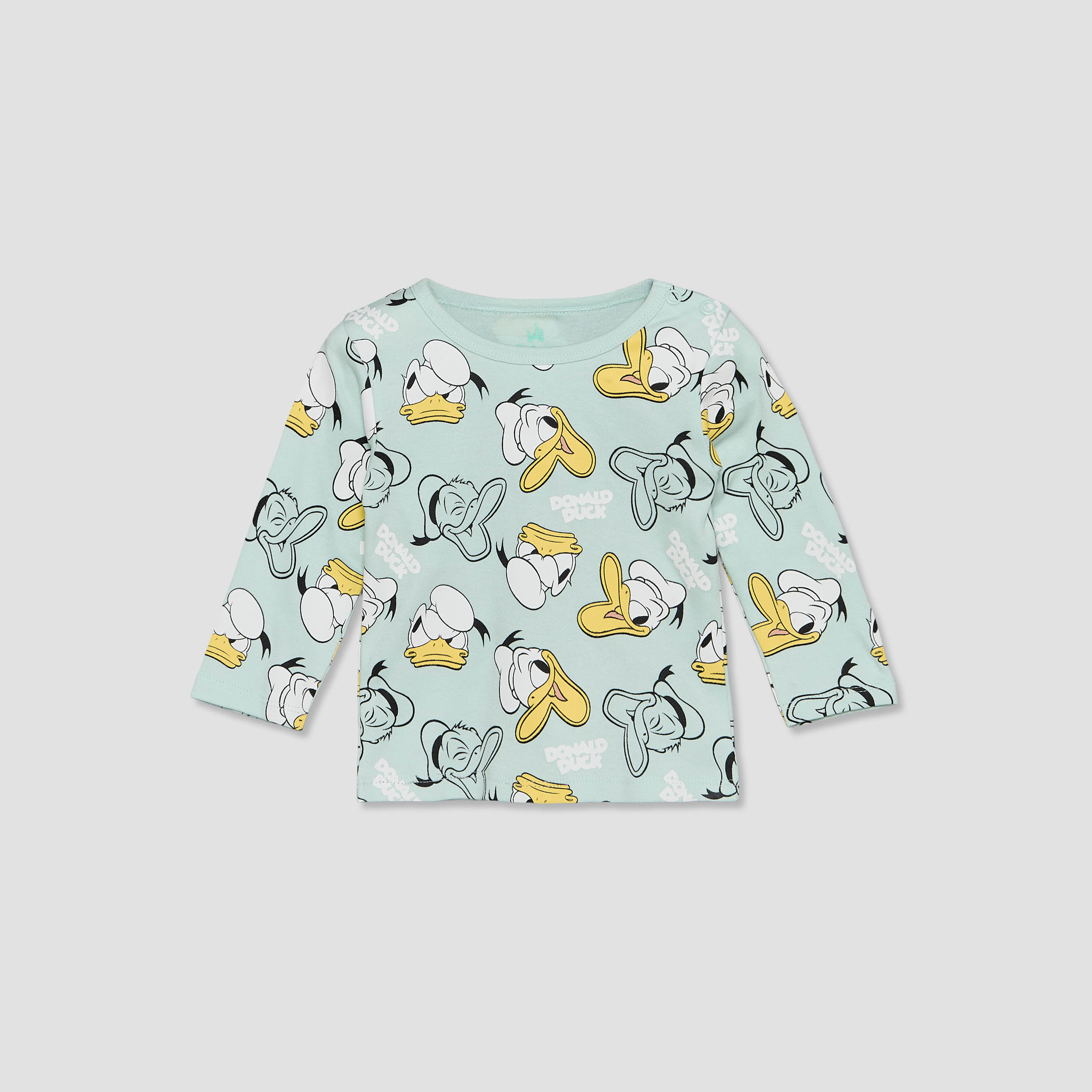 Disney Cotton Crew Neck Long Sleeves Pyjama Set with Donald Duck Print-baby-boys-clothing-nightwear-pyjamasets-image-3