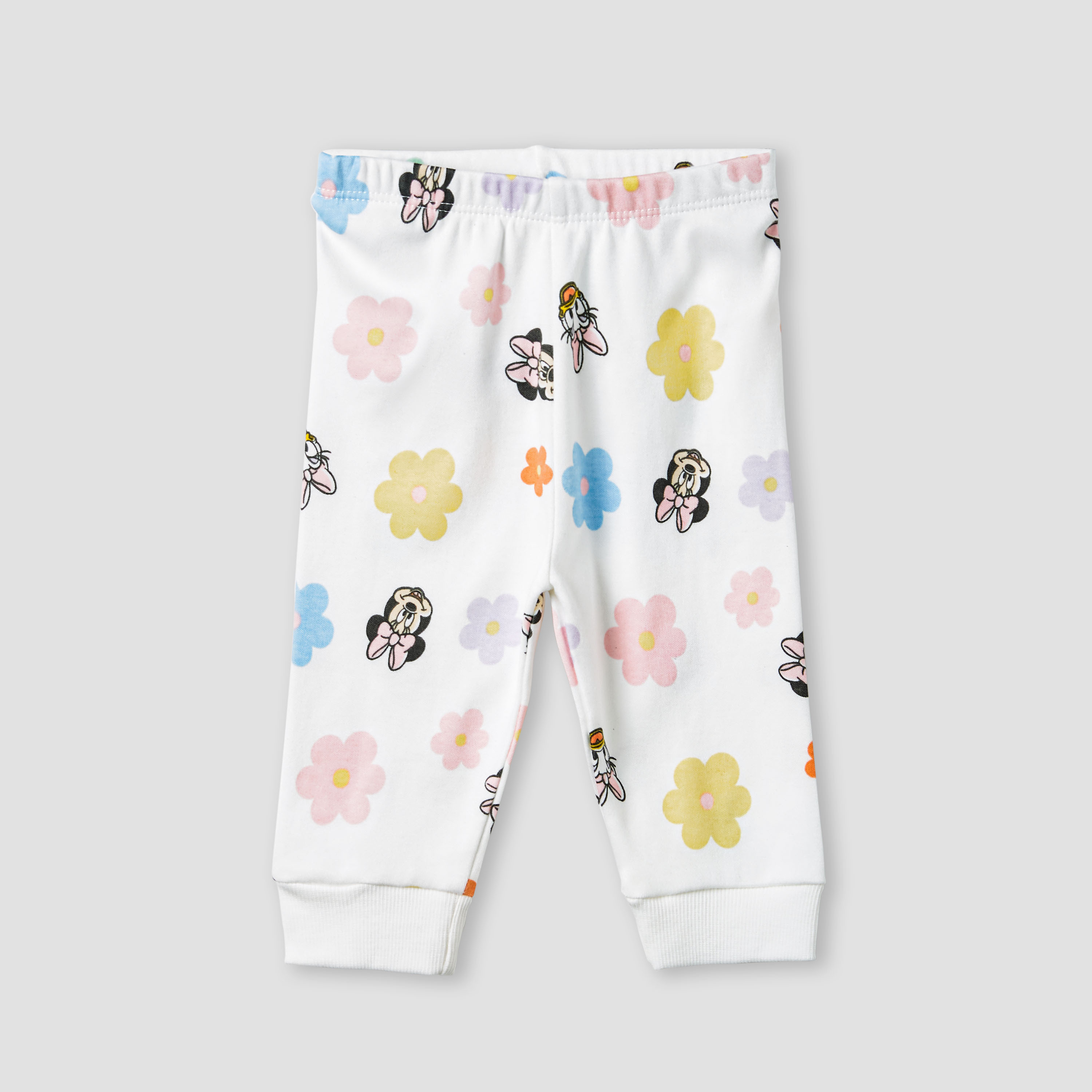 Disney Minnie Mouse and Daisy Duck Print T-shirt and Pyjama Set-baby-girls-clothing-nightwear-pyjamasets-image-3