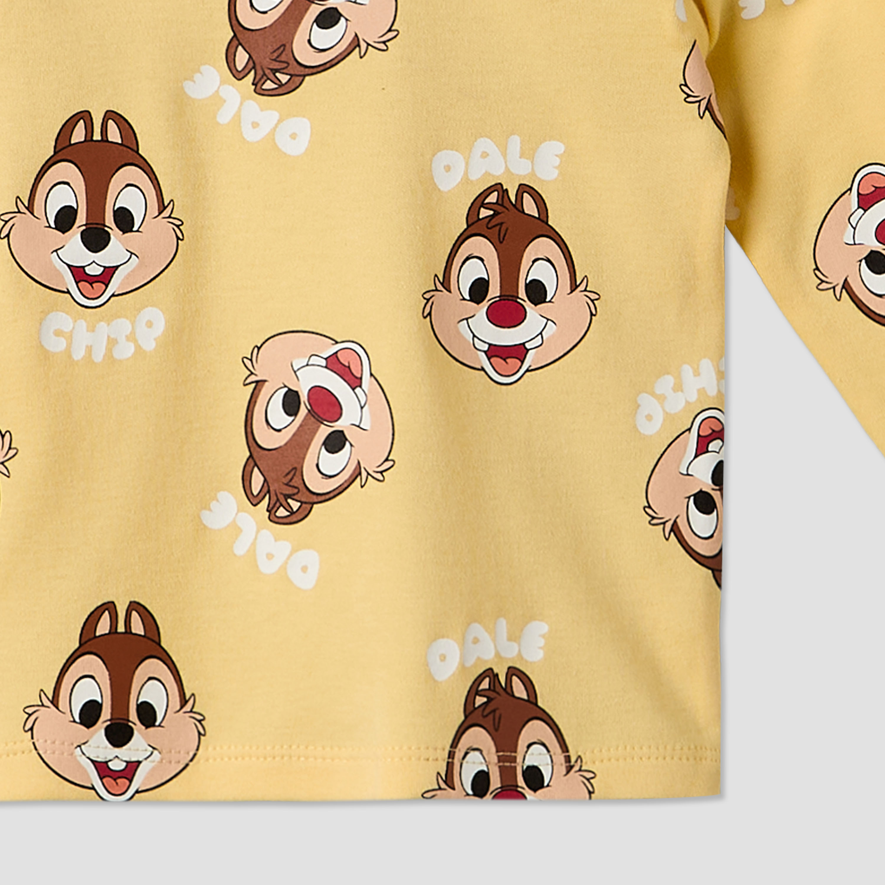 Disney Cotton Round Neck Long Sleeves Pyjama Set with Chip 'n Dale Print-baby-boys-clothing-nightwear-pyjamasets-image-6