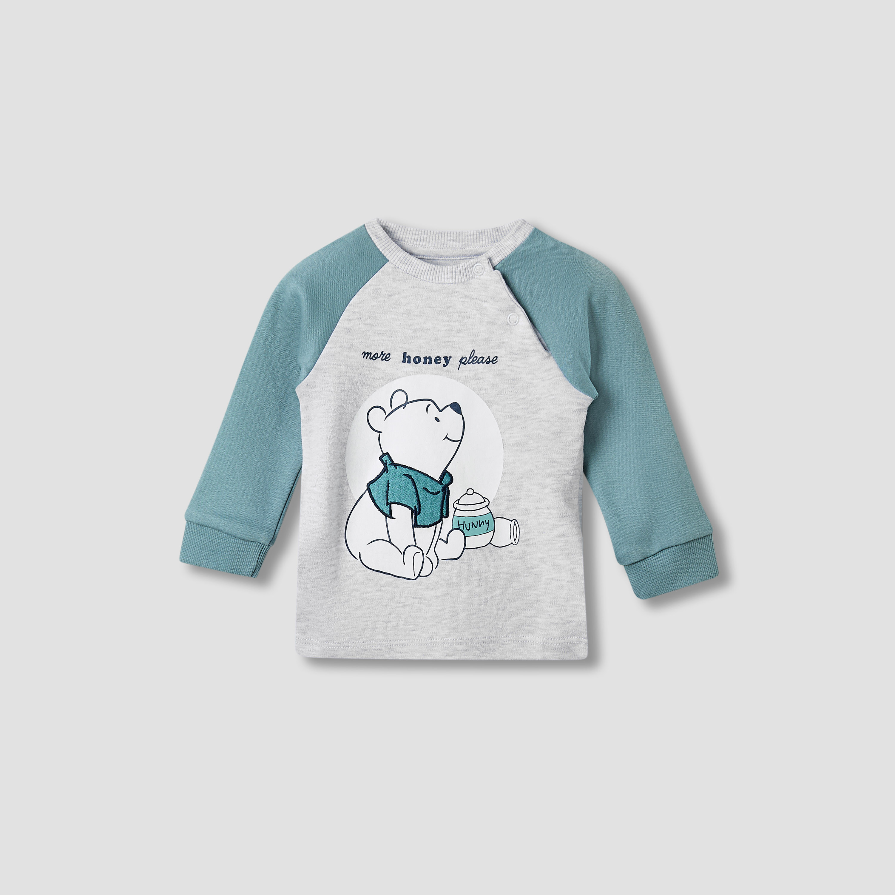 Disney Pyjama Set with Winnie The Pooh Print - Cotton - Long Sleeves - Crew Neck-promo_babyshop_Buy2for89_QAT130126-image-2