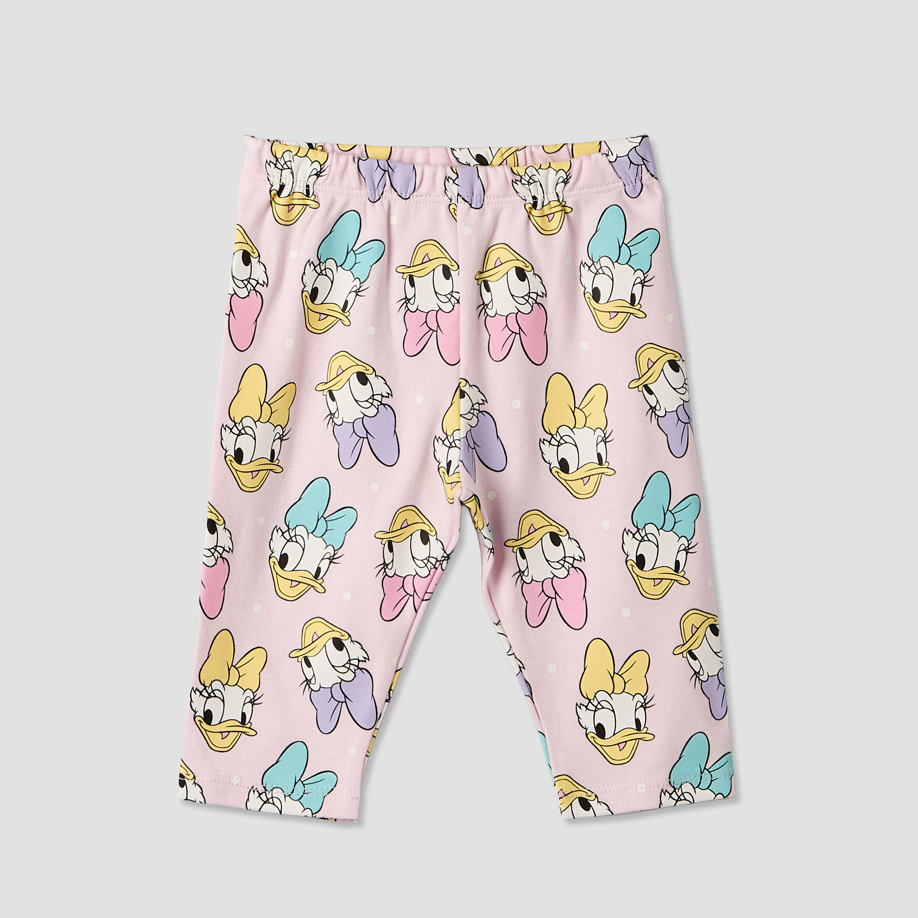 Disney Cotton Round Neck Long Sleeves Pyjama Set with Daisy Duck Print-baby-girls-clothing-nightwear-pyjamasets-image-4