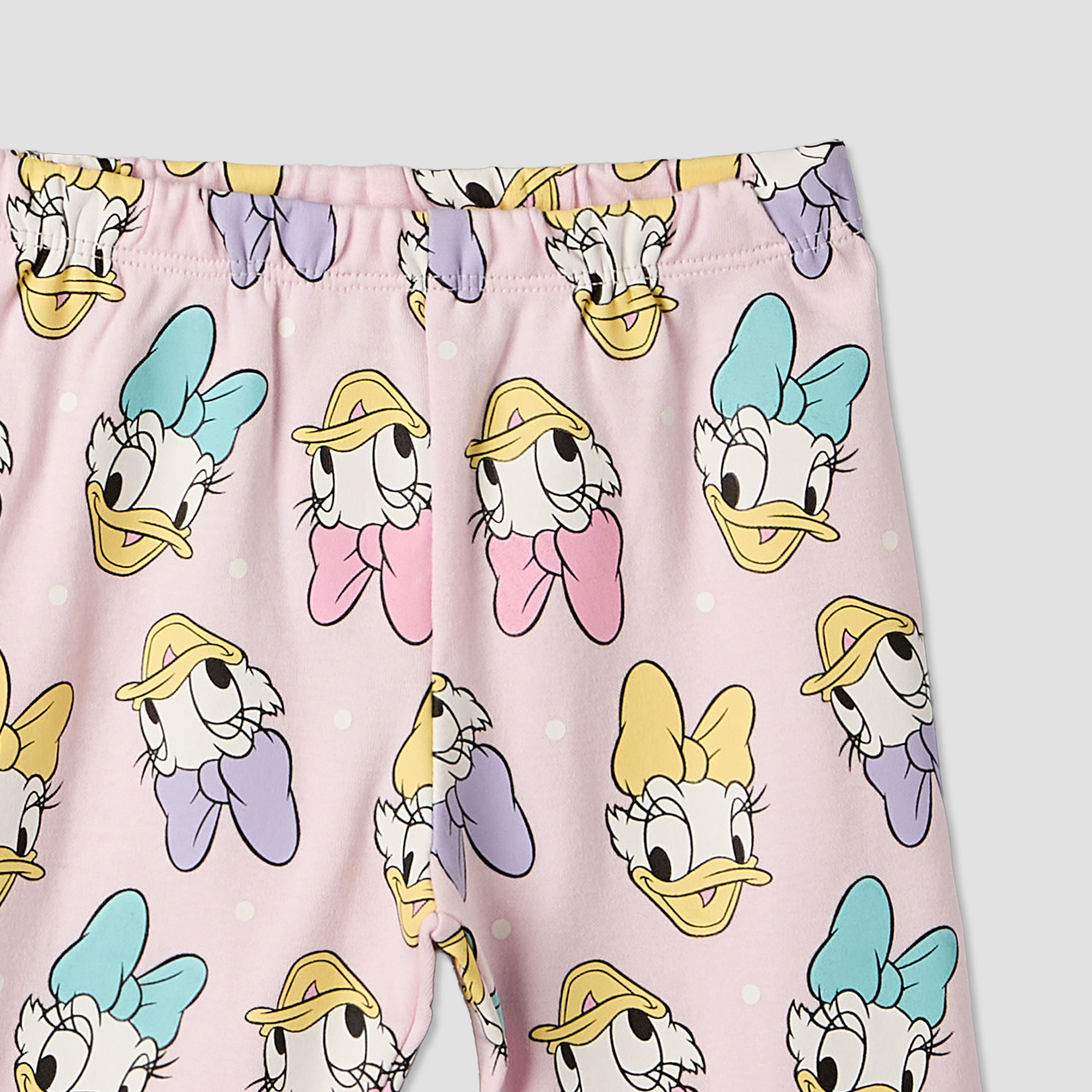 Disney Cotton Round Neck Long Sleeves Pyjama Set with Daisy Duck Print-baby-girls-clothing-nightwear-pyjamasets-image-7