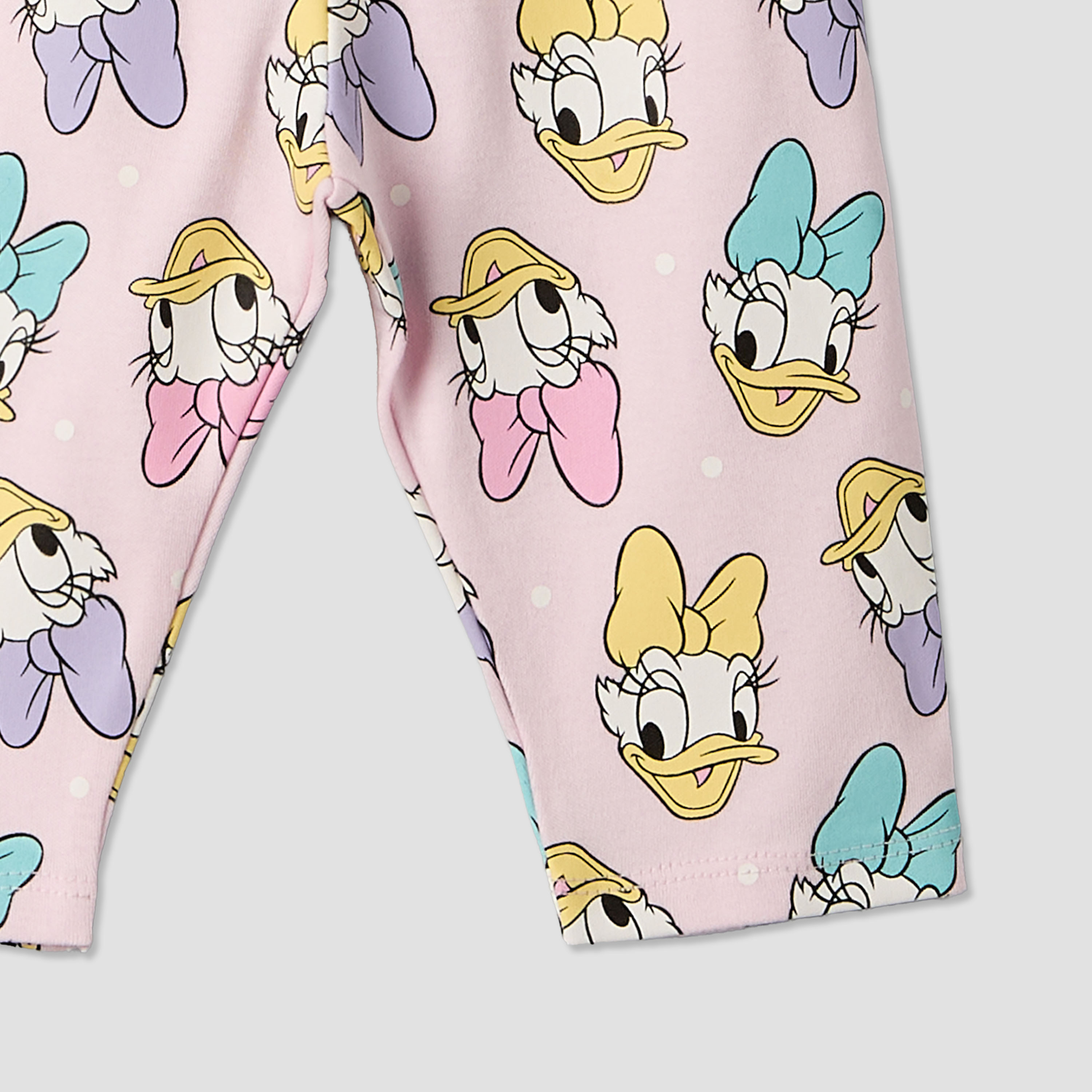 Disney Cotton Round Neck Long Sleeves Pyjama Set with Daisy Duck Print-baby-girls-clothing-nightwear-pyjamasets-image-8