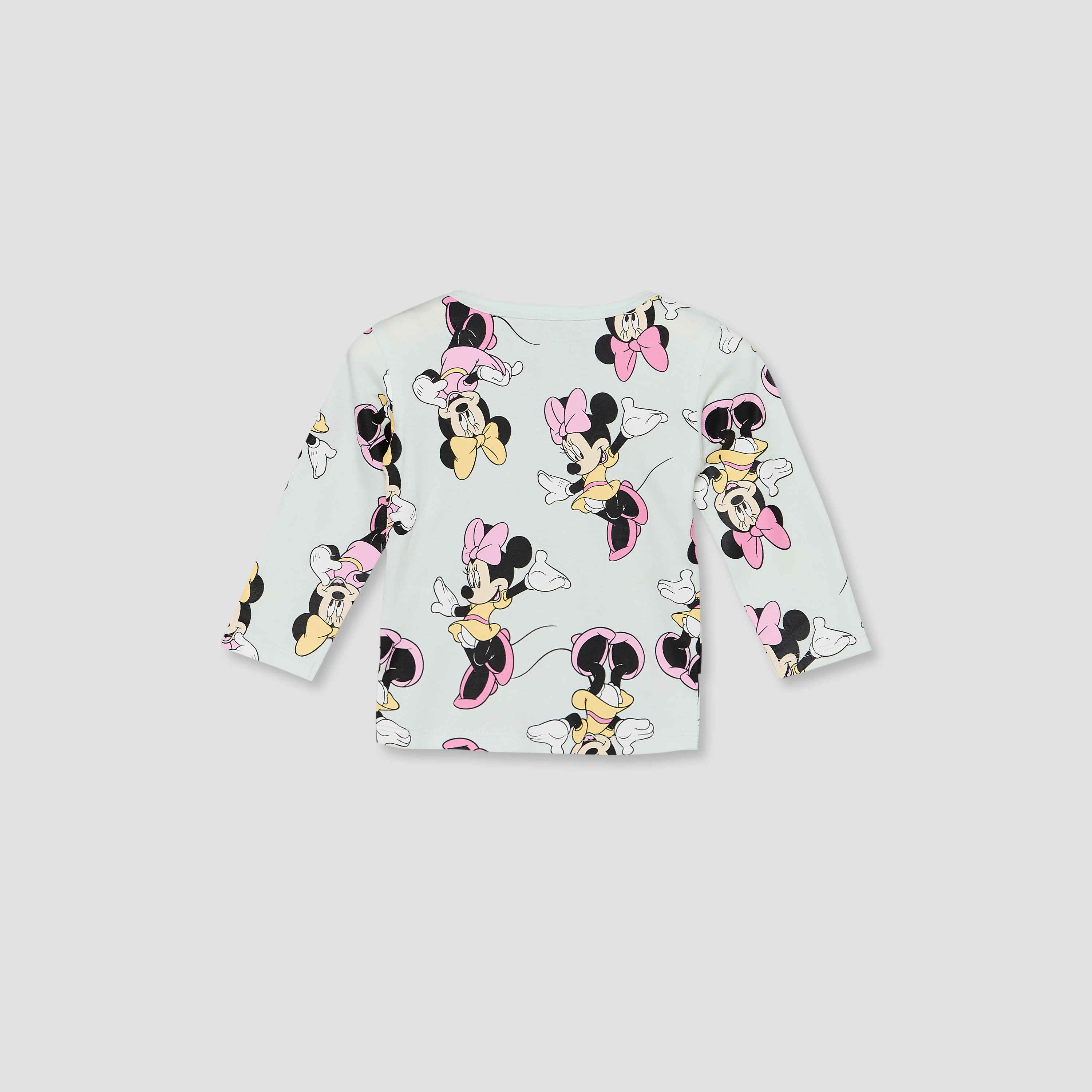 Disney Cotton Crew Neck Long Sleeves Pyjama Set with Minnie Mouse Print-baby-girls-clothing-nightwear-pyjamasets-image-4