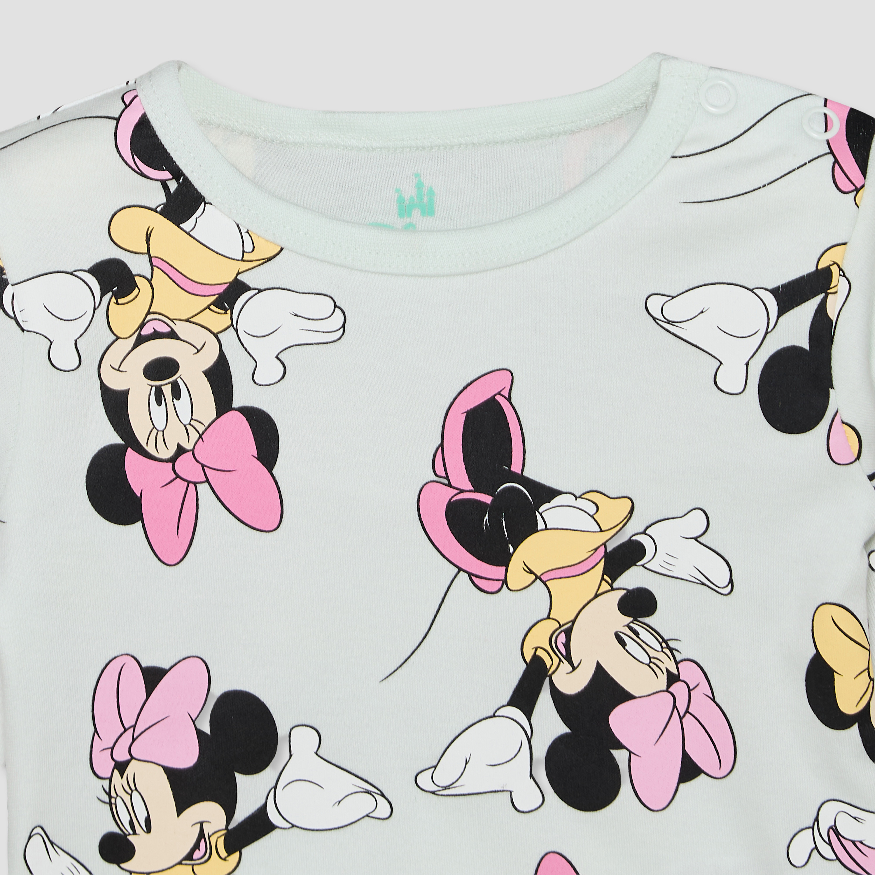 Disney Cotton Crew Neck Long Sleeves Pyjama Set with Minnie Mouse Print-baby-girls-clothing-nightwear-pyjamasets-image-7