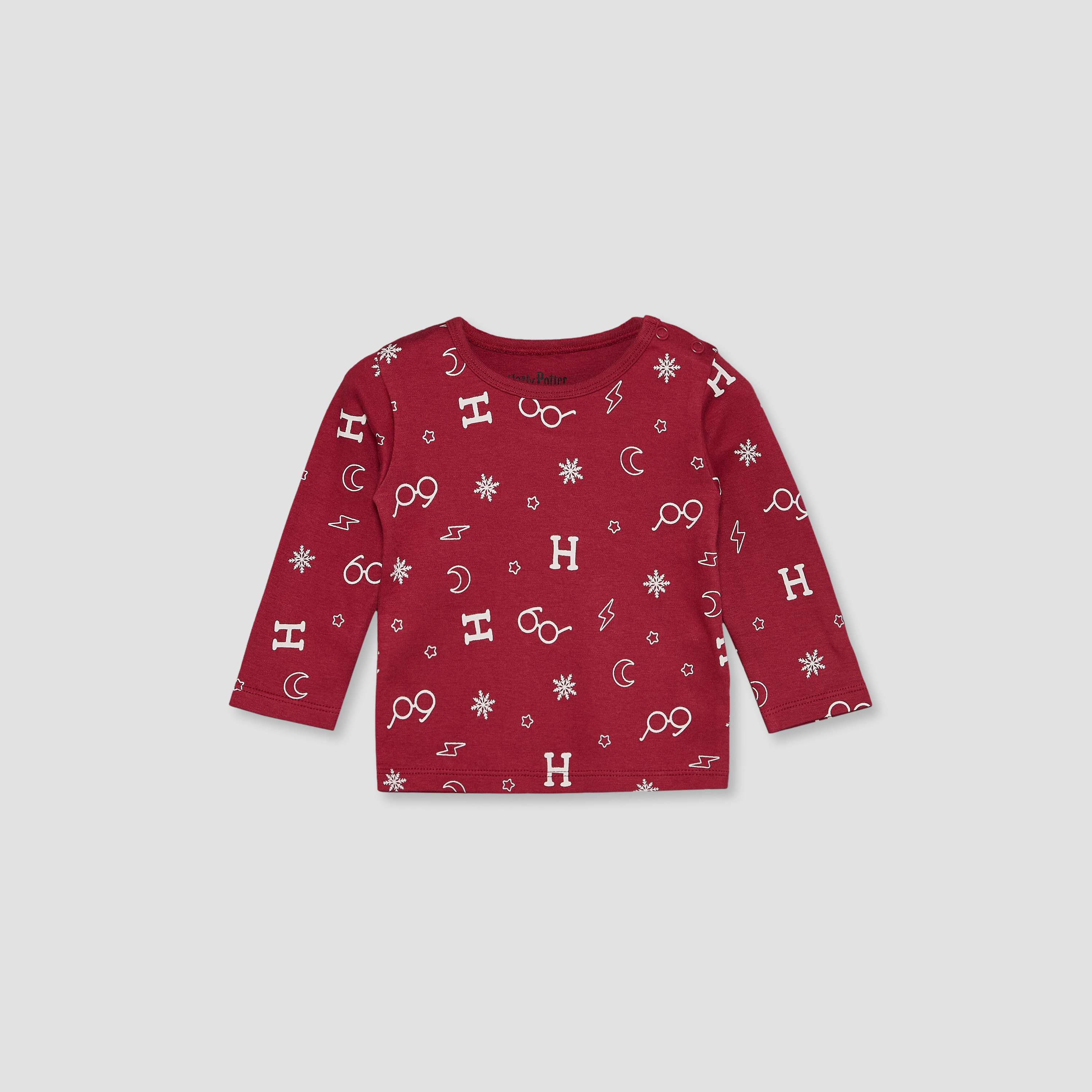Disney Cotton Round Neck Long Sleeves Pyjama Set with Harry Potter Print-baby-boys-clothing-nightwear-pyjamasets-image-3