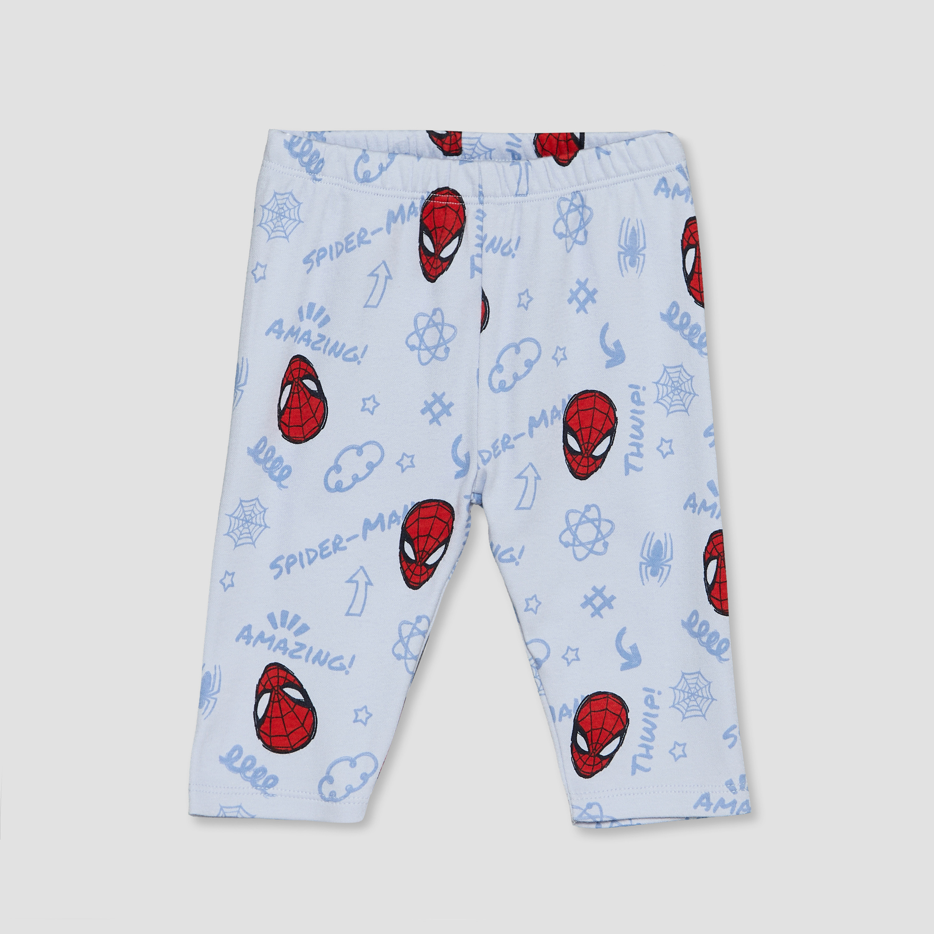 Disney Cotton Crew Neck Long Sleeves Pyjama Set with Spider-Man Print-baby-boys-clothing-nightwear-pyjamasets-image-5