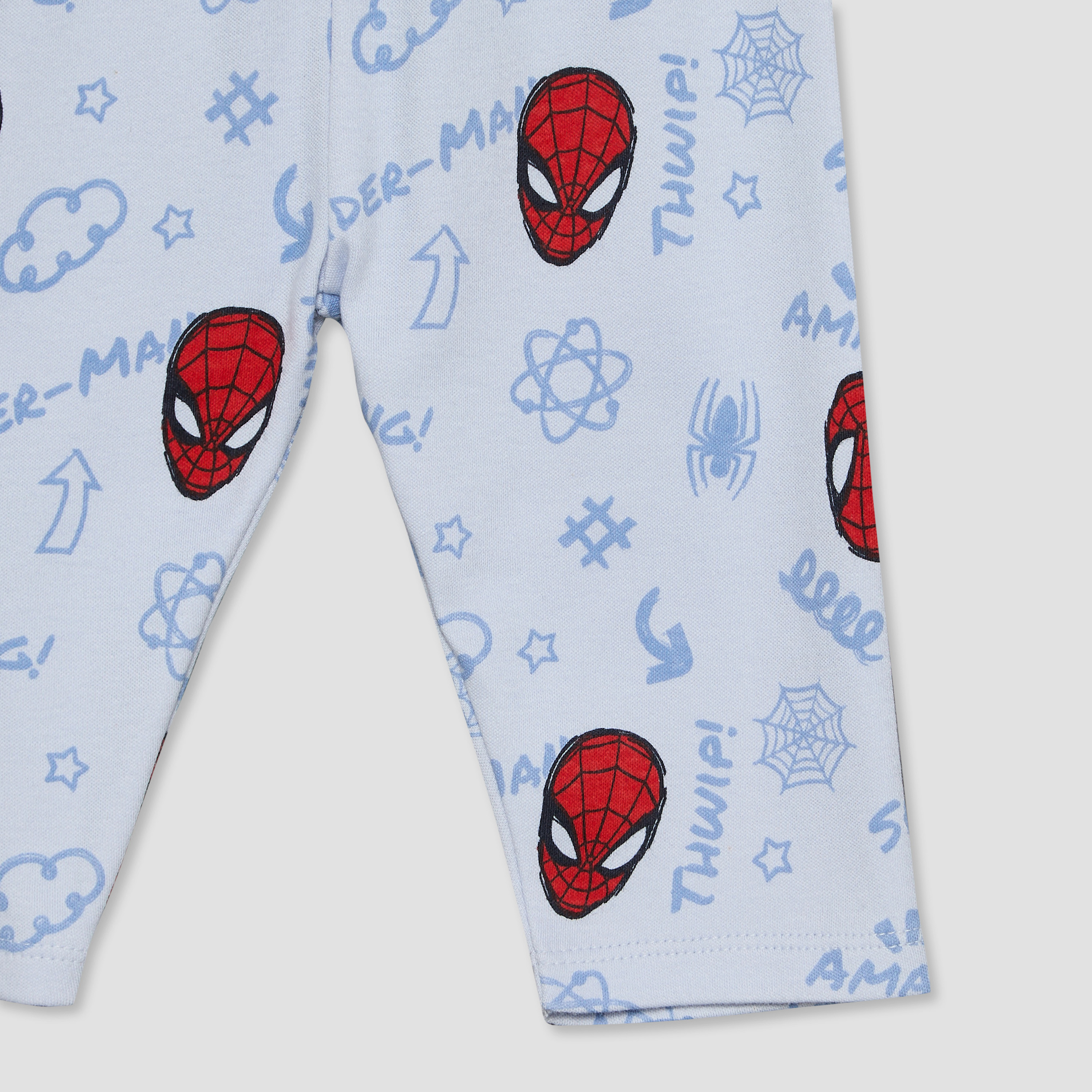 Disney Cotton Crew Neck Long Sleeves Pyjama Set with Spider-Man Print-baby-boys-clothing-nightwear-pyjamasets-image-10
