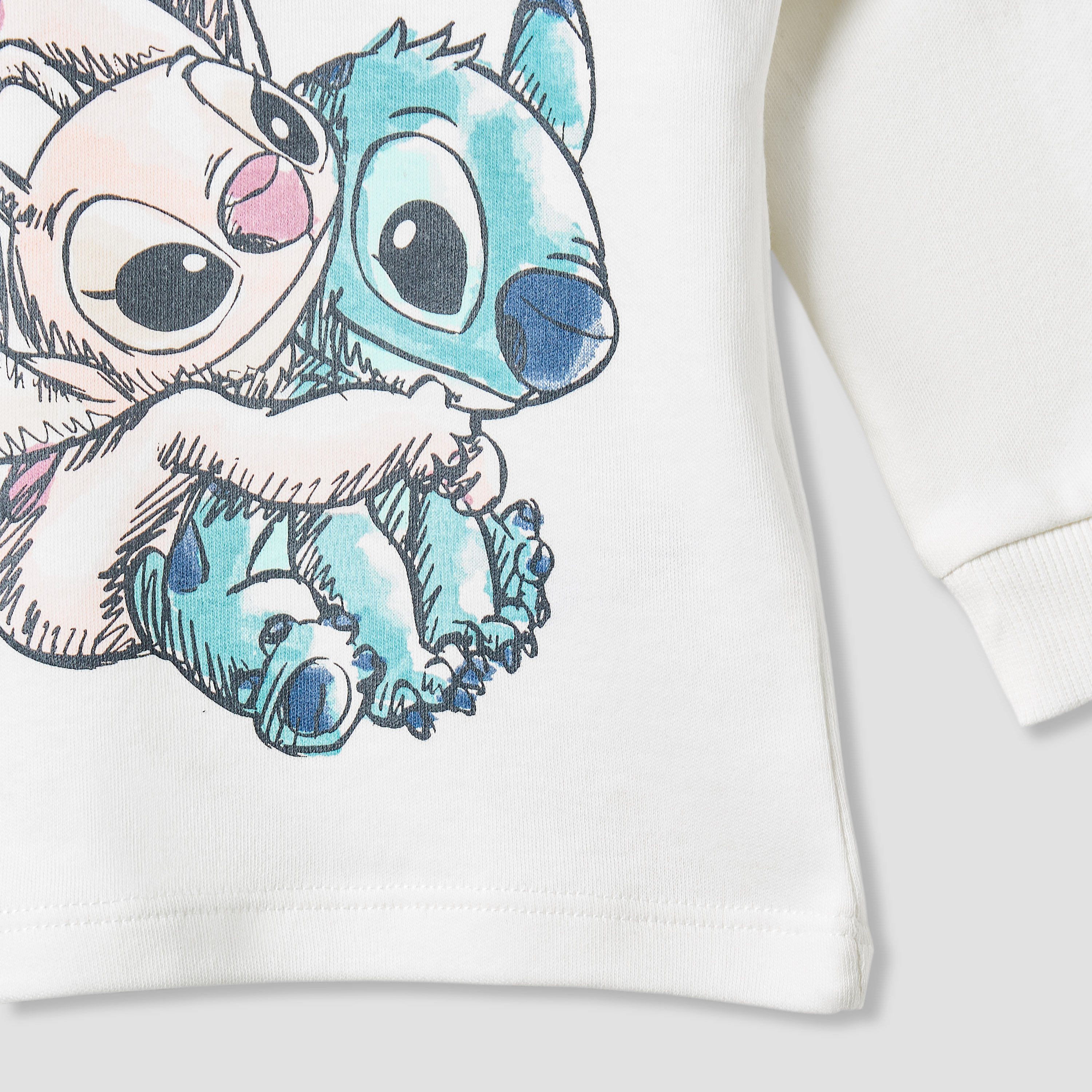 Disney Pyjama Set with Stitch and Angel Print - Cotton - Long Sleeves - Crew Neck-baby-boys-clothing-nightwear-pyjamasets-image-5