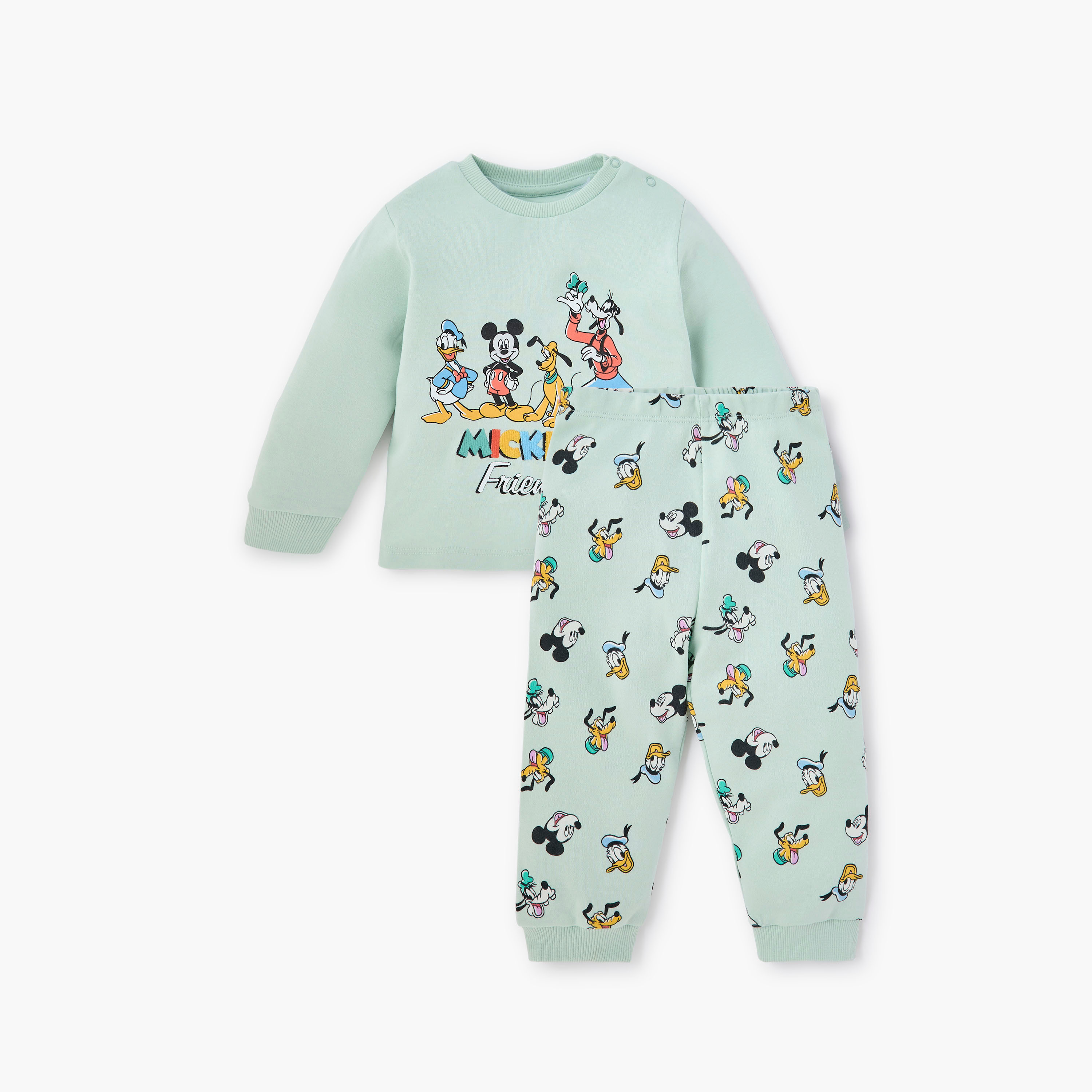 Disney Mickey and Friends T-shirt and Pyjama Set-baby-boys-clothing-nightwear-pyjamasets-image-1