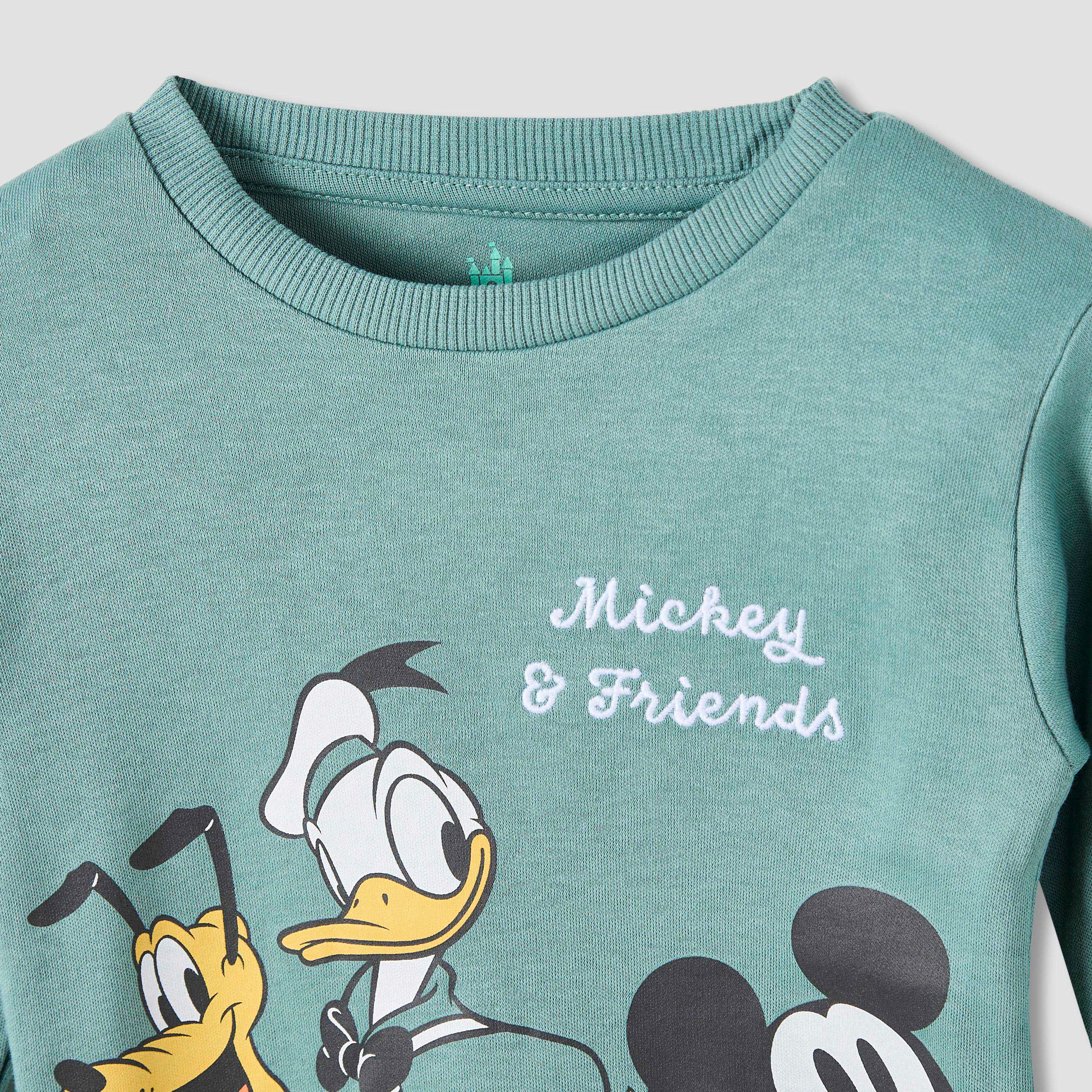 Disney Pyjama Set with Mickey Mouse and Friends Print - Cotton - Long Sleeves - Round Neck-baby-boys-clothing-nightwear-pyjamasets-image-4