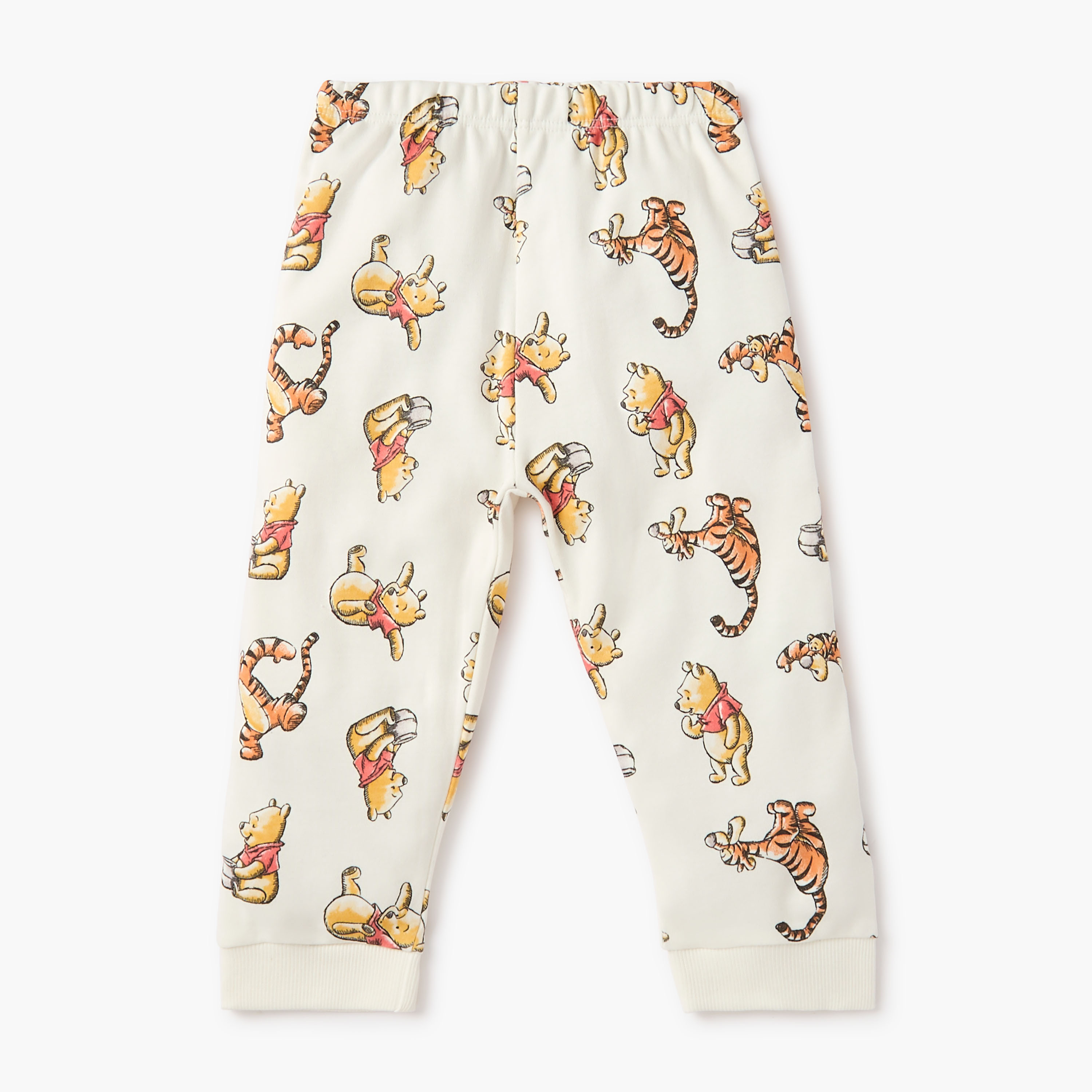 Disney Winnie the Pooh Print T-shirt and Pyjama Set-baby-boys-clothing-nightwear-pyjamasets-image-3