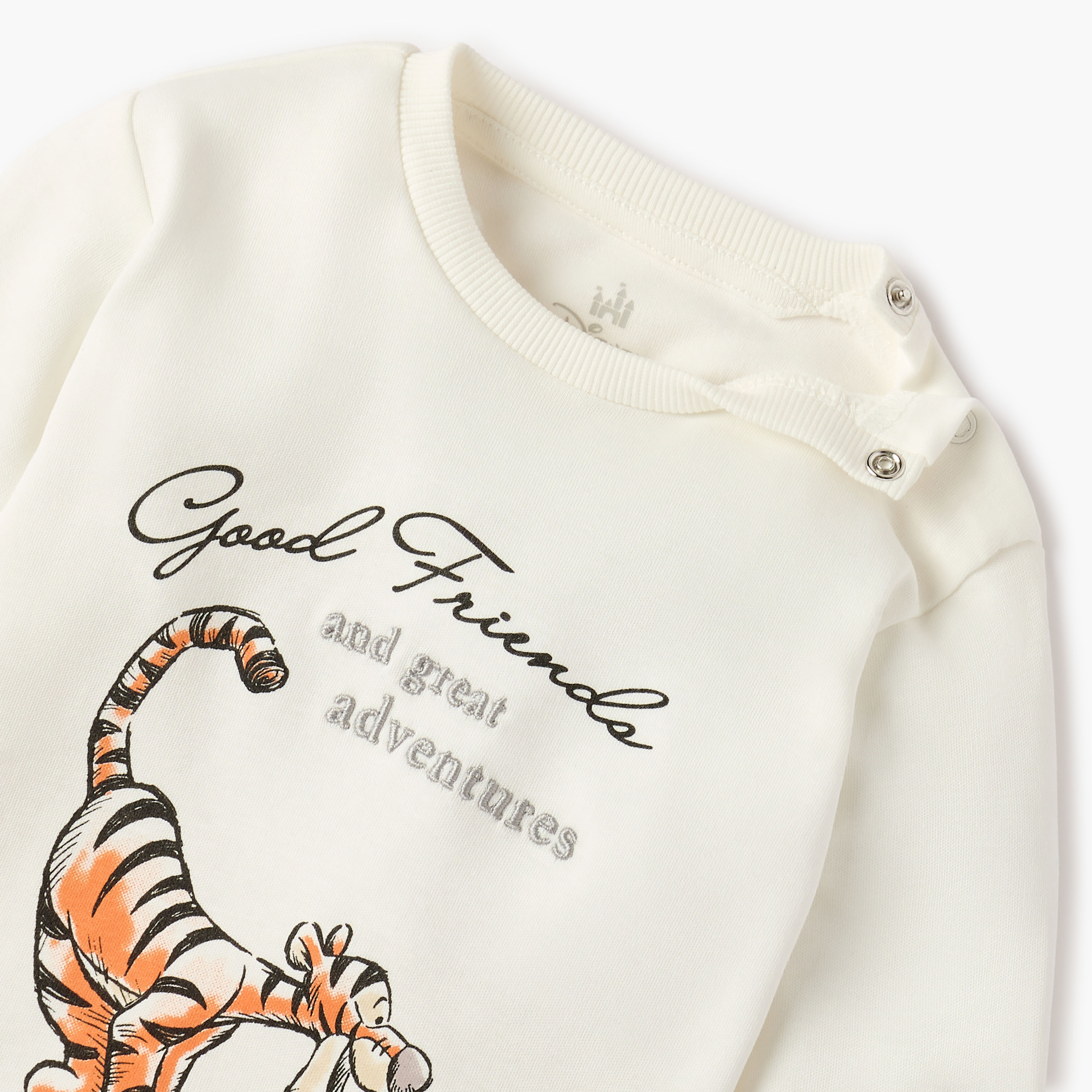 Disney Winnie the Pooh Print T-shirt and Pyjama Set-baby-boys-clothing-nightwear-pyjamasets-image-4