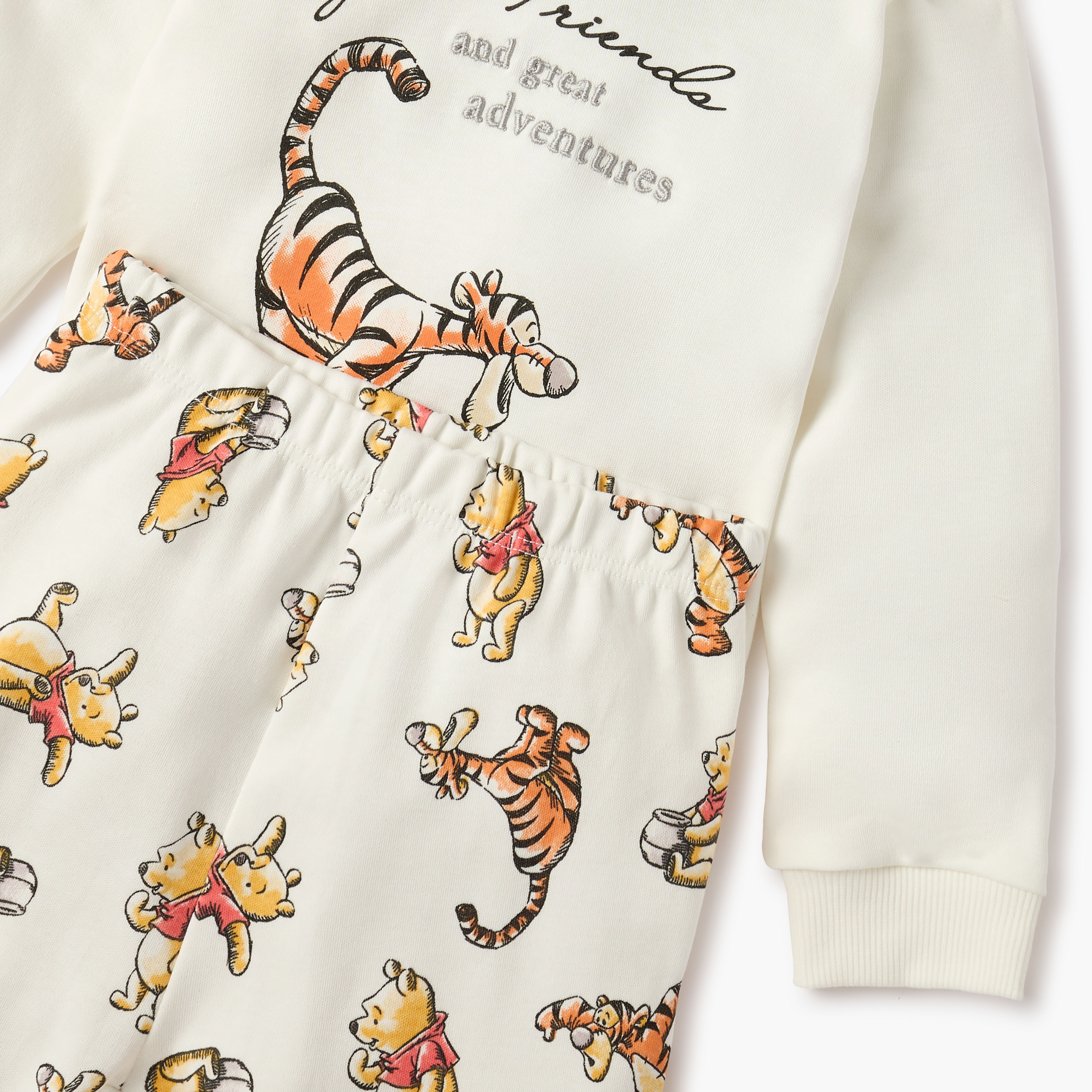 Disney Winnie the Pooh Print T-shirt and Pyjama Set-baby-boys-clothing-nightwear-pyjamasets-image-5