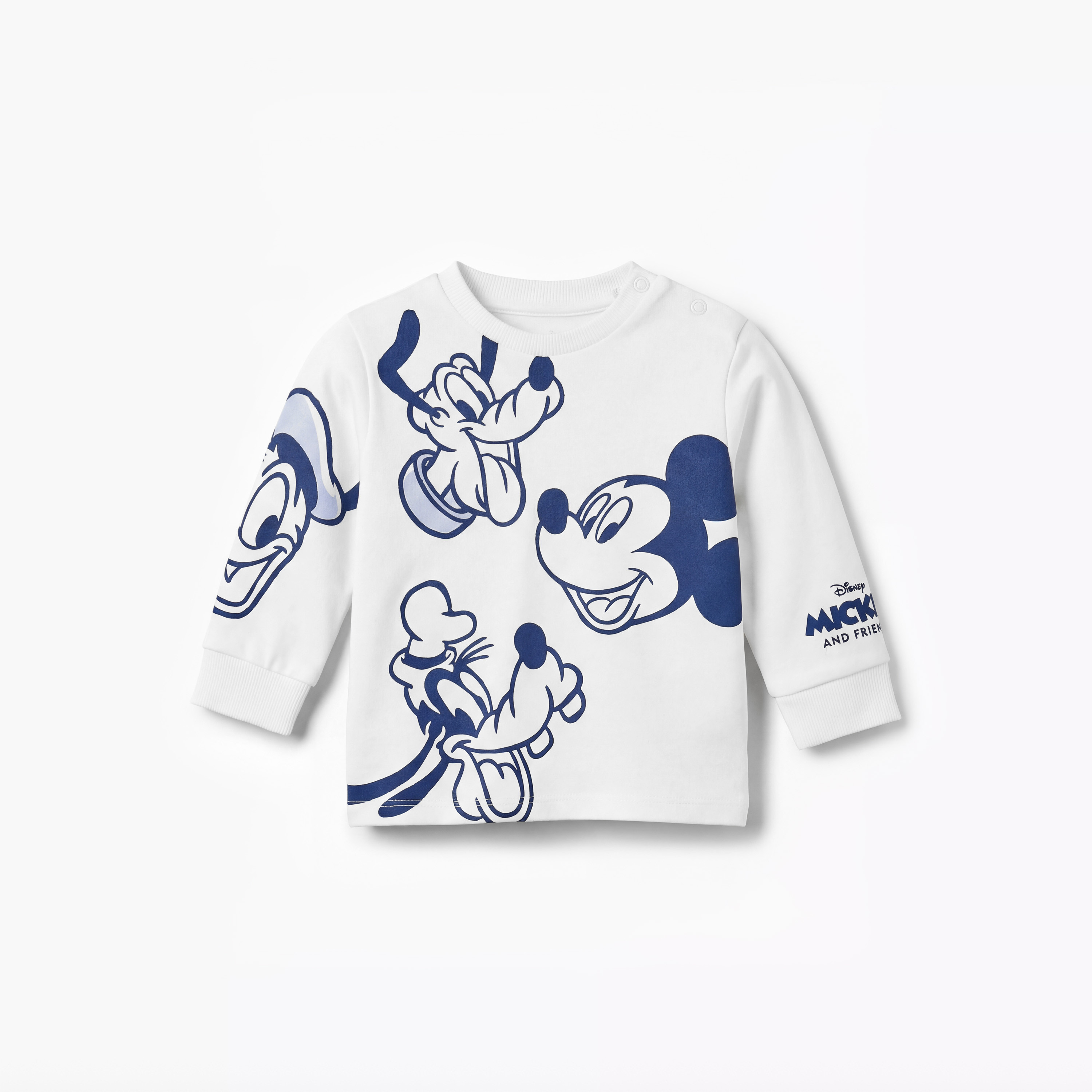 Disney Cotton Long Sleeves Pyjama Set with Mickey Mouse and Friends Print-baby-boys-clothing-nightwear-pyjamasets-image-3