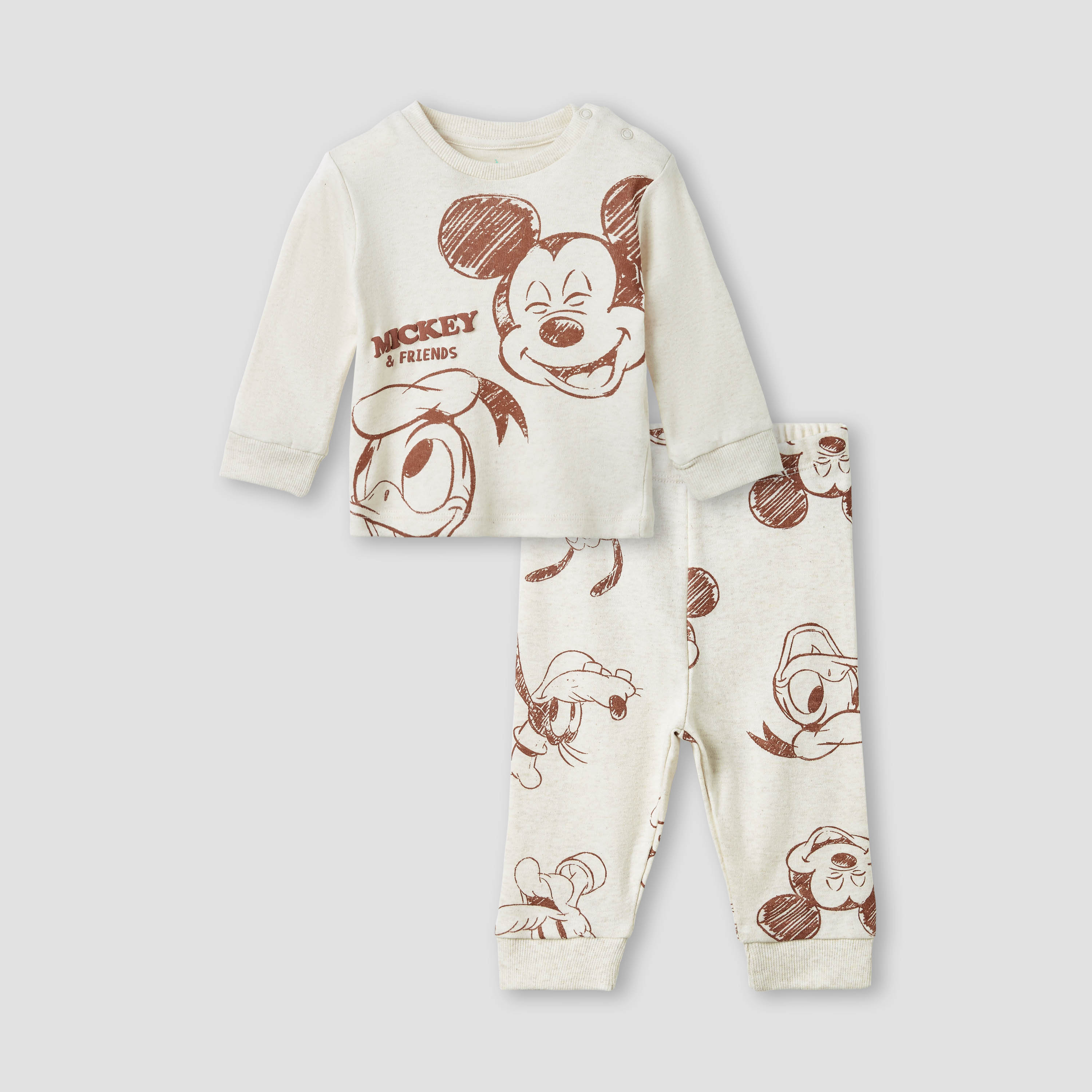 Disney Mickey Mouse Print T-shirt and Pyjama Set-promo_babyshop_Buy2for89_BAH130126-image-1