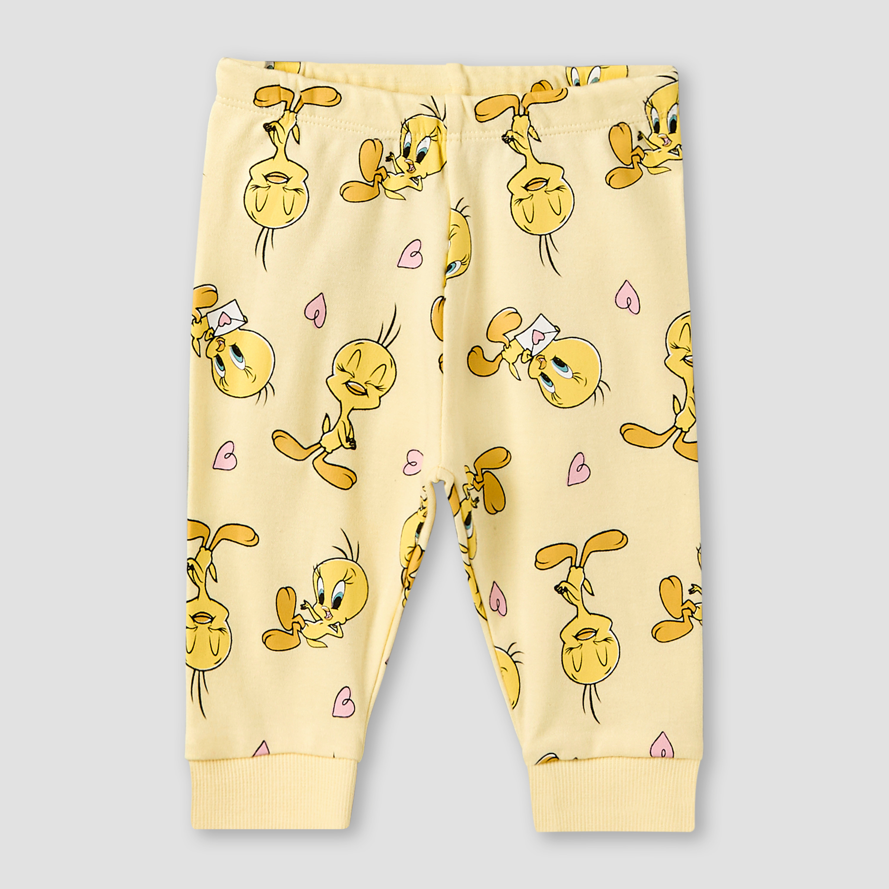 Disney Cotton Long Sleeves Pyjama Set with Tweety Print-baby-girls-clothing-nightwear-pyjamasets-image-4
