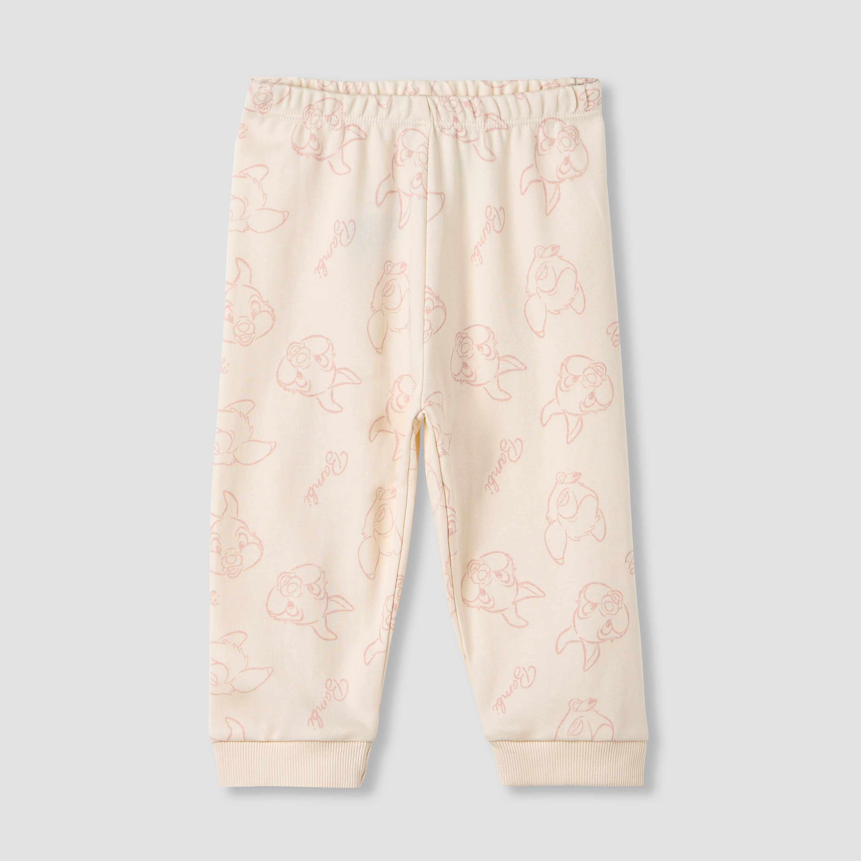 Disney Pyjama Set with Bambi Print - Cotton - Long Sleeves - Round Neck-baby-girls-clothing-nightwear-pyjamasets-image-3