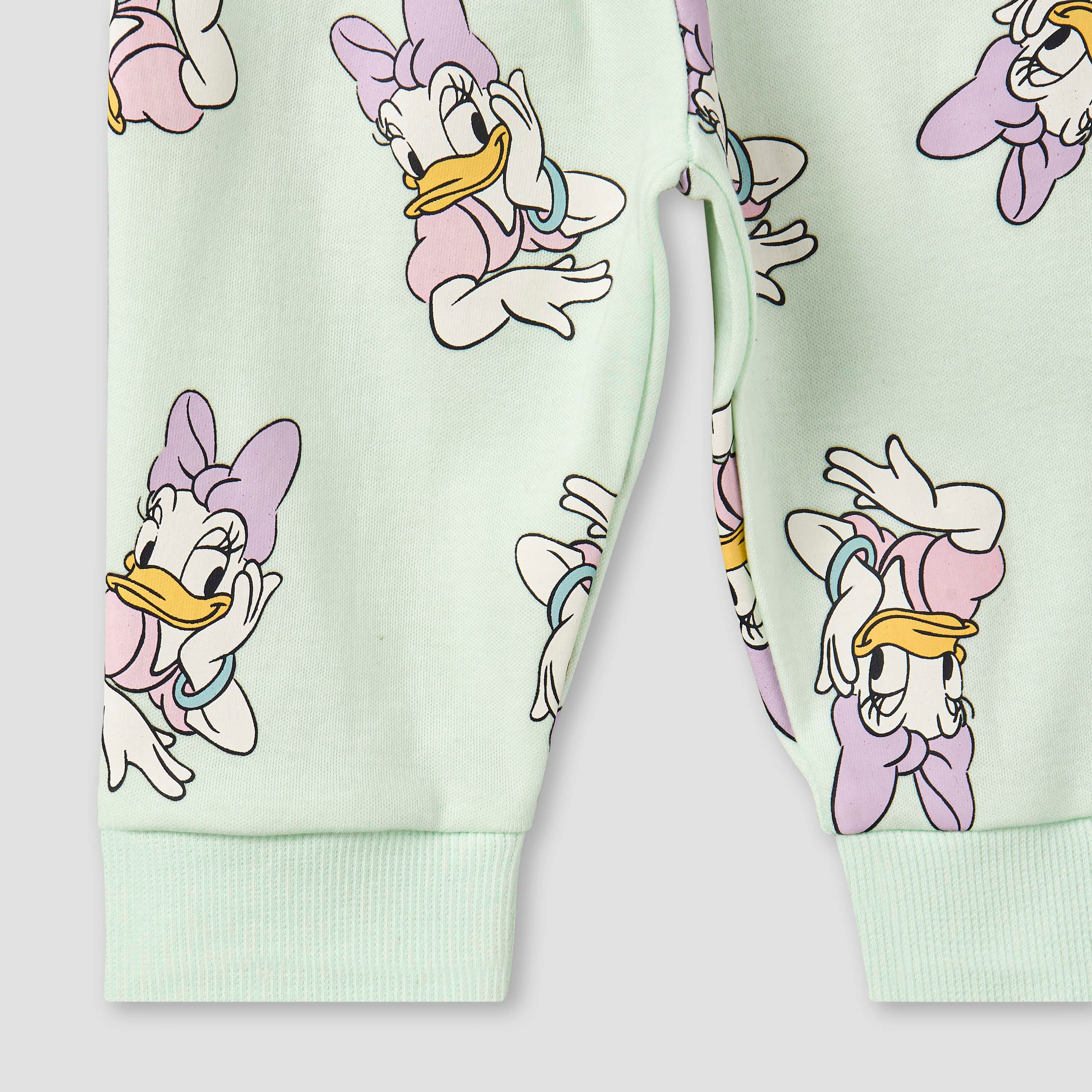 Disney Cotton Round Neck Long Sleeves Pyjama Set with Daisy Duck Print-baby-girls-clothing-nightwear-pyjamasets-image-10
