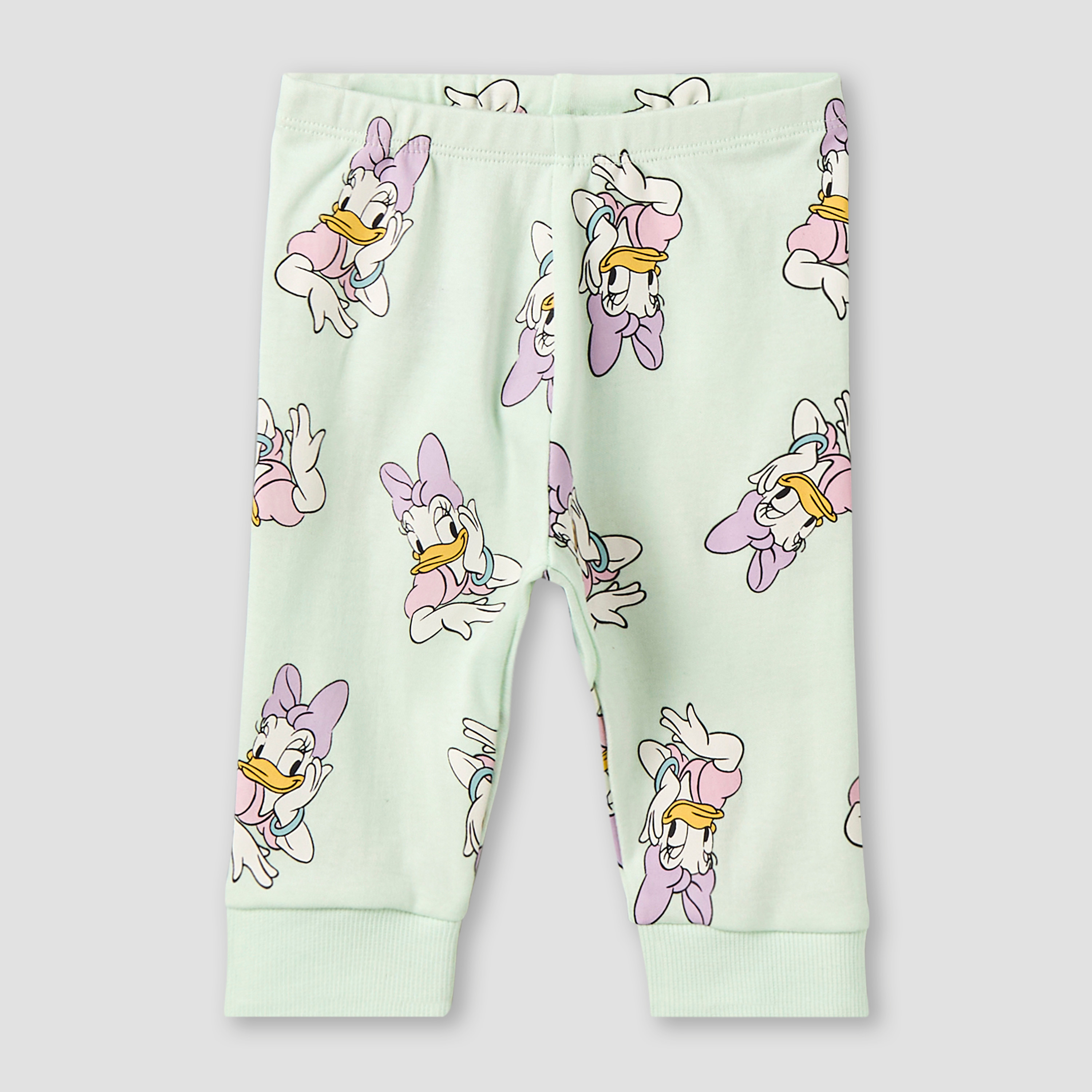 Disney Cotton Round Neck Long Sleeves Pyjama Set with Daisy Duck Print-baby-girls-clothing-nightwear-pyjamasets-image-4