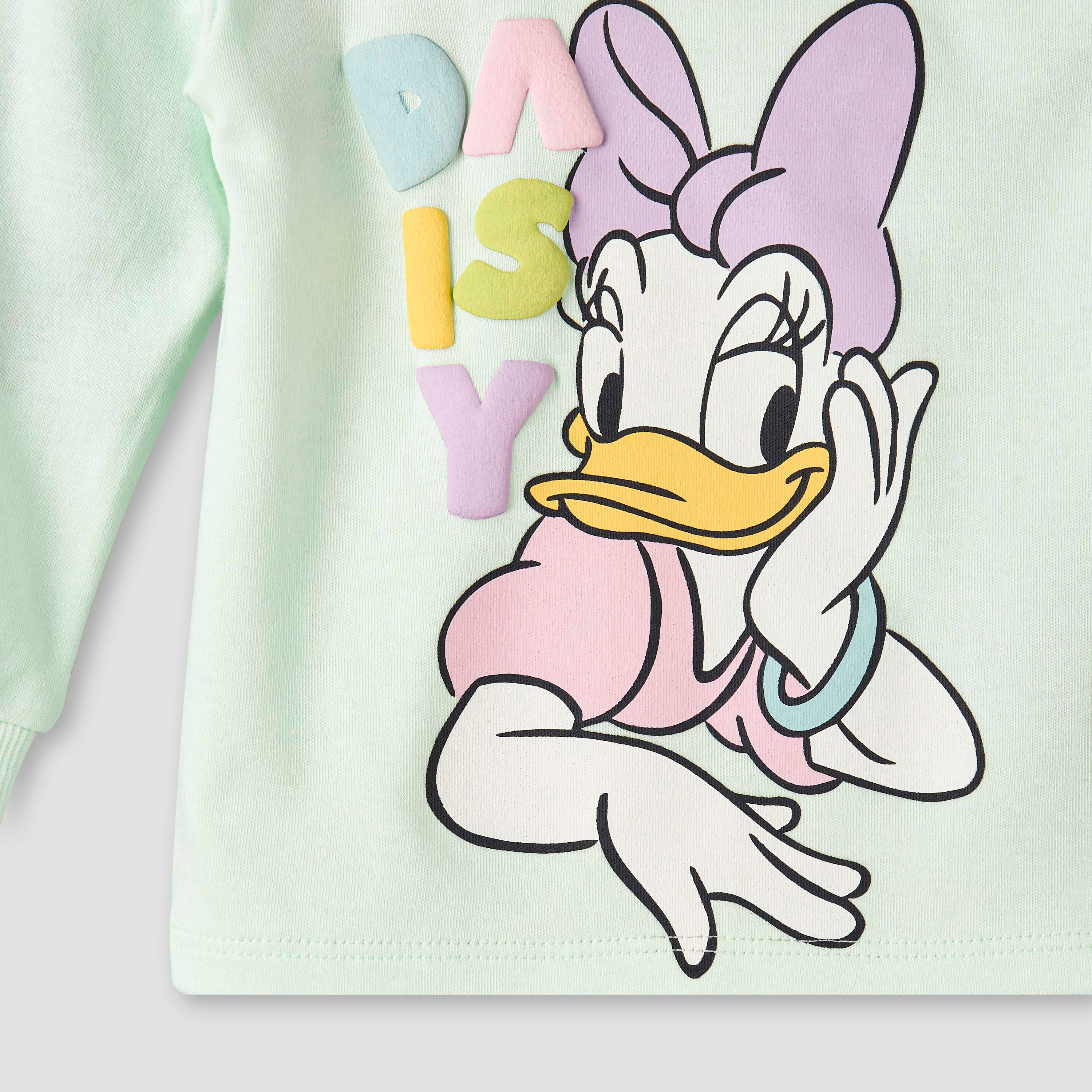 Disney Cotton Round Neck Long Sleeves Pyjama Set with Daisy Duck Print-baby-girls-clothing-nightwear-pyjamasets-image-8