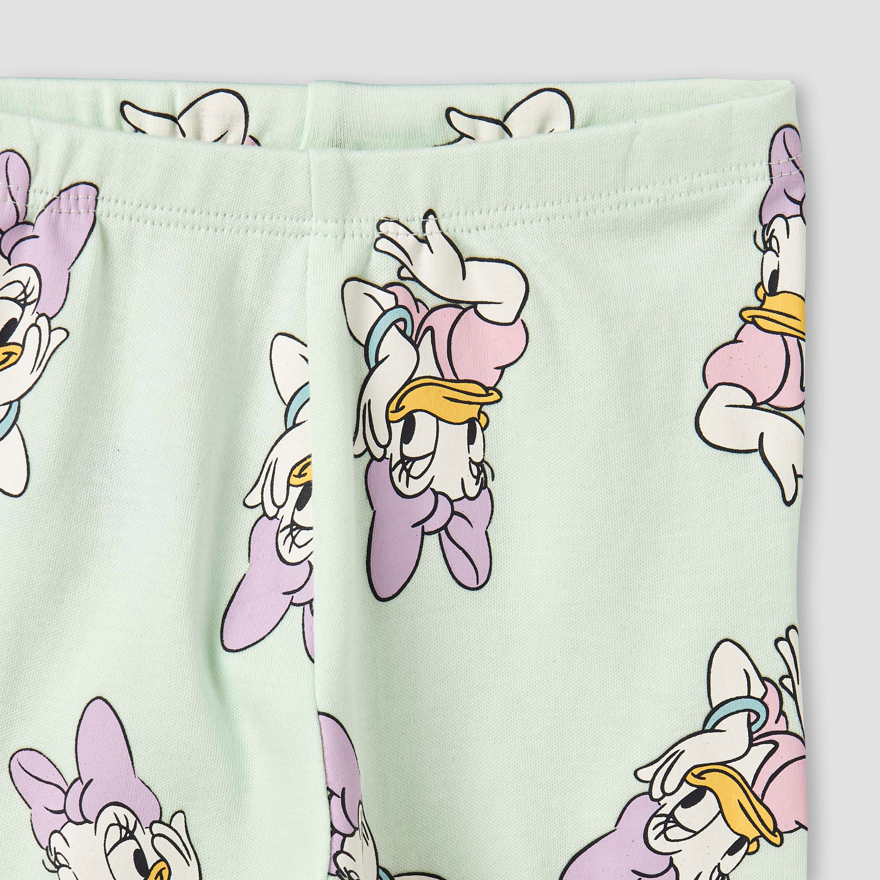 Disney Cotton Round Neck Long Sleeves Pyjama Set with Daisy Duck Print-baby-girls-clothing-nightwear-pyjamasets-image-9