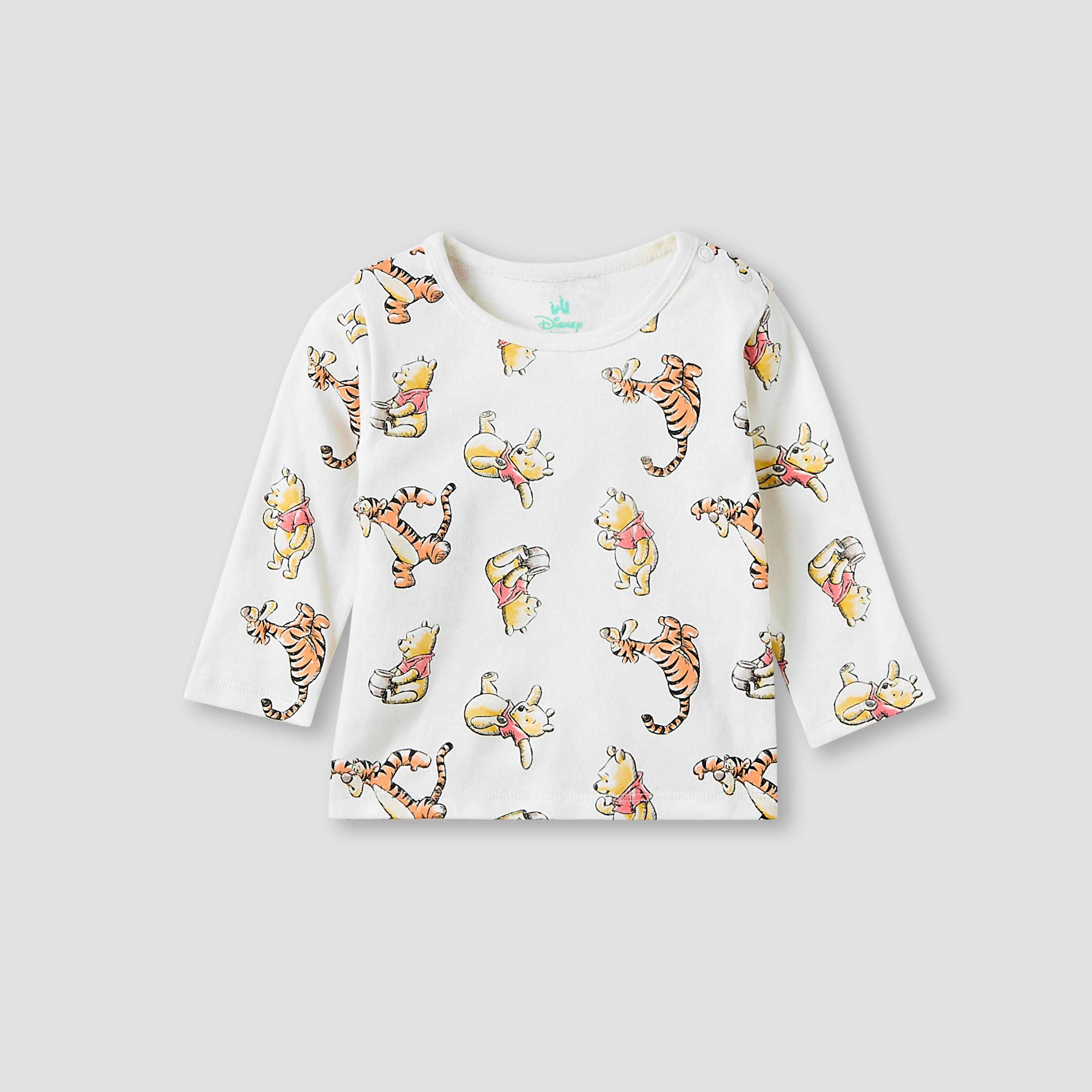 Juniors Pyjama Set with Winnie the Pooh and Tigger Print - Cotton - Long Sleeves-promo_babyshop_Buy3for79_KSA130126-image-2