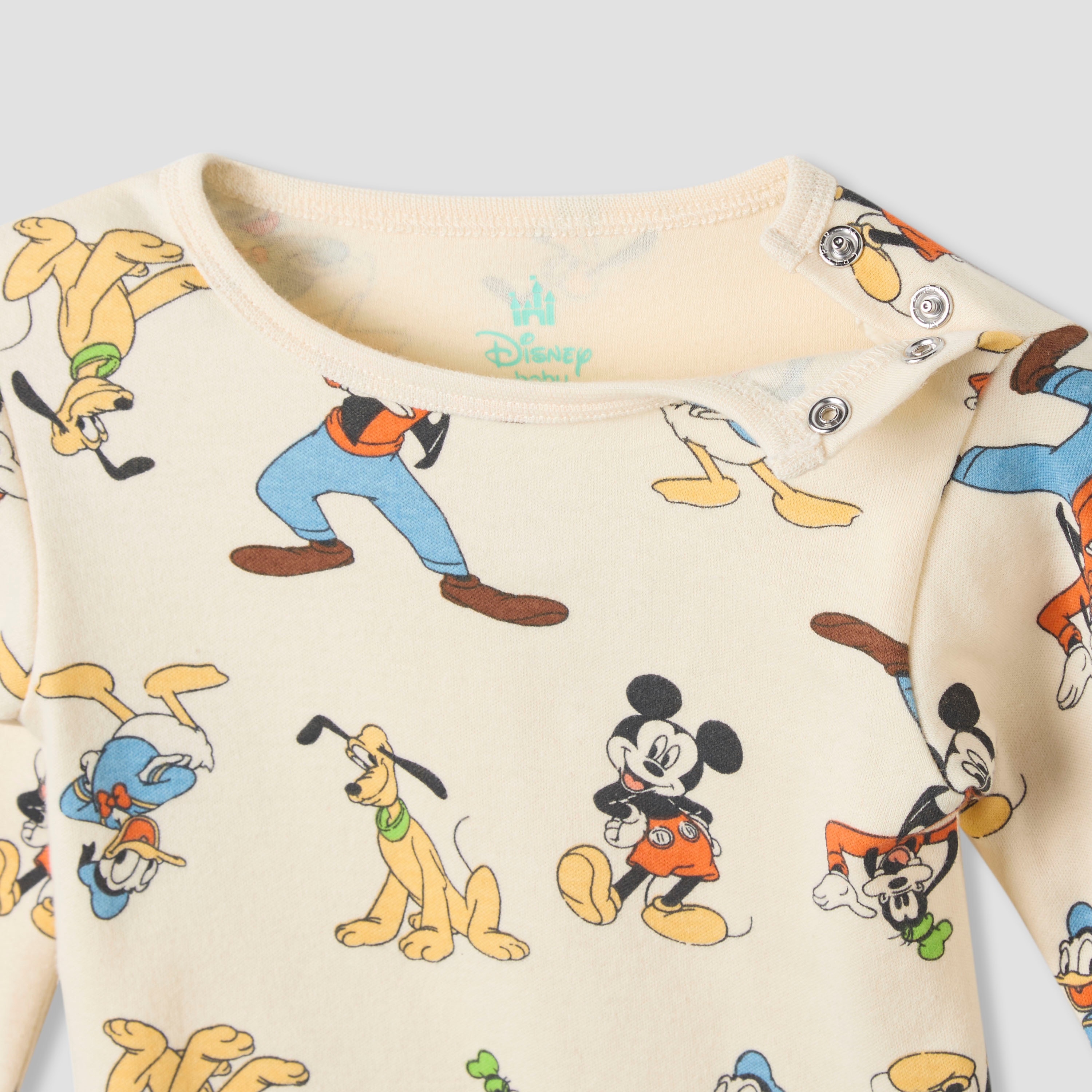 Disney Mickey Mouse and Friends Print T-shirt and Pyjama Set-baby-boys-clothing-nightwear-pyjamasets-image-4