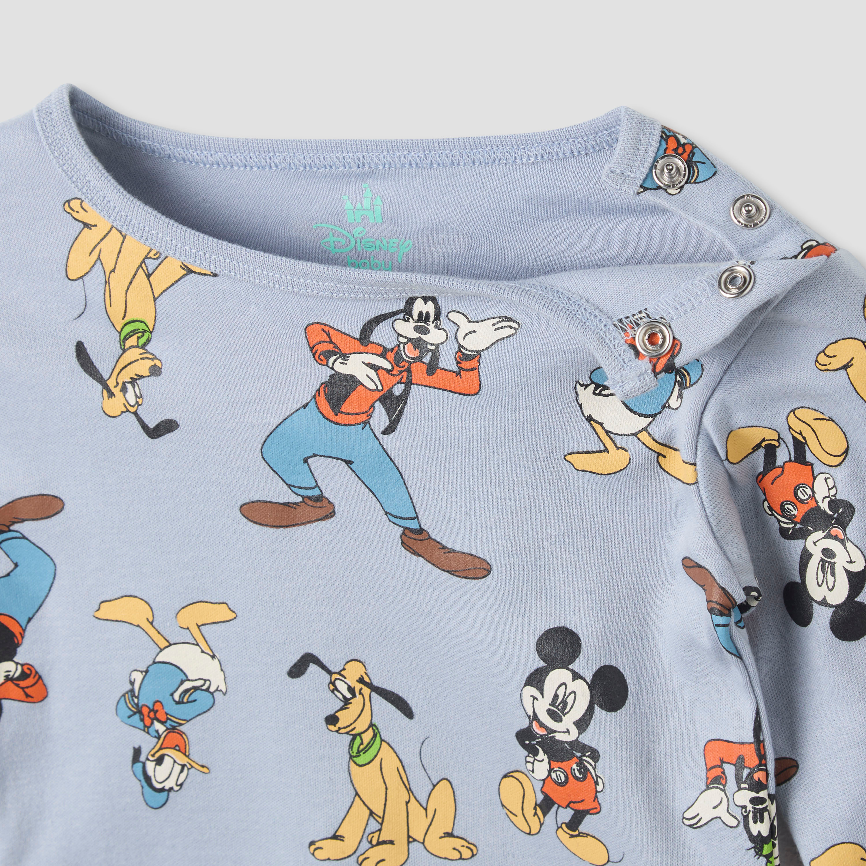 Disney Mickey Mouse and Friends Print T-shirt and Pyjama Set-promo_babyshop_Buy3for79_KSA130126-image-4