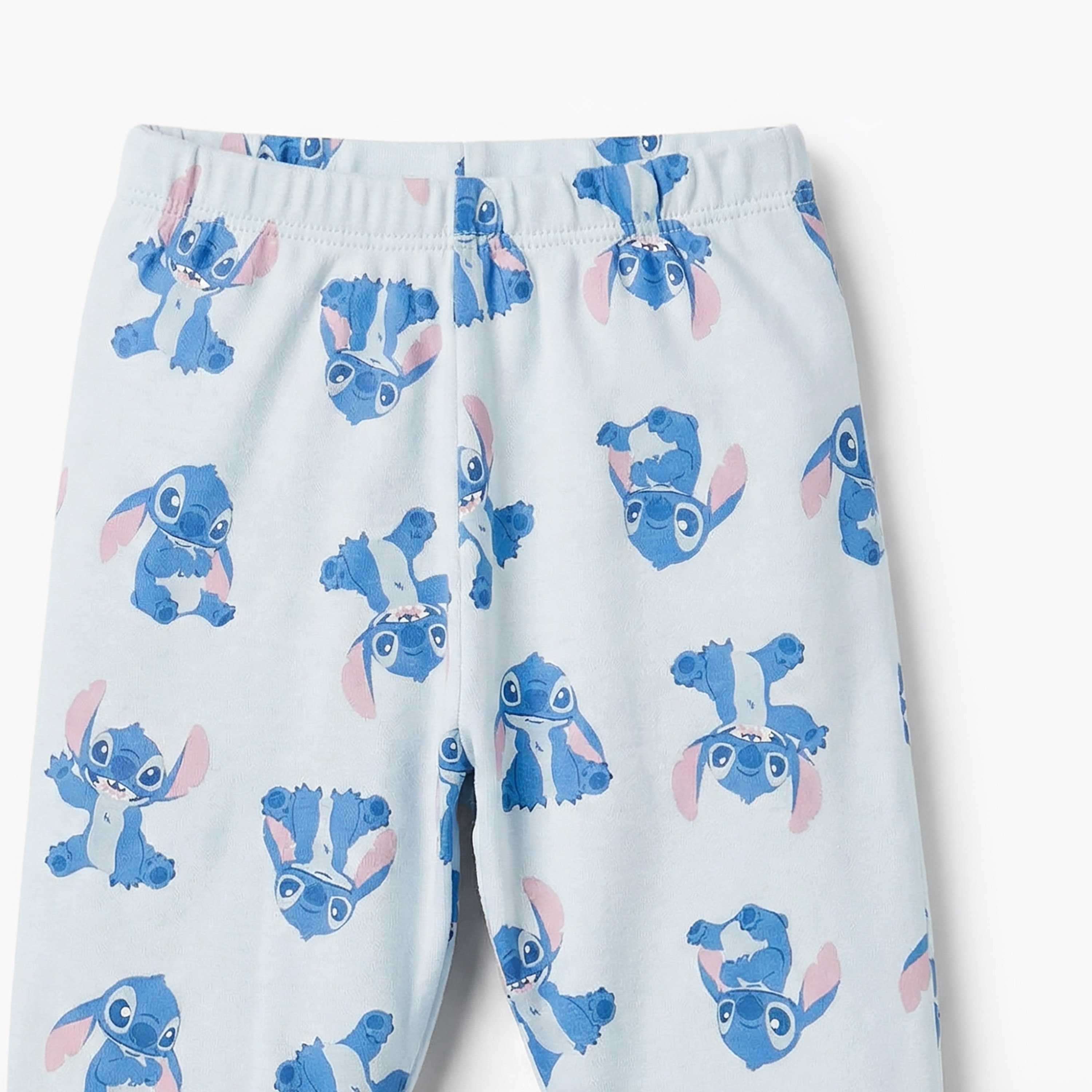 Disney Cotton Round Neck Long Sleeves Pyjama Set with Stitch Print-baby-boys-clothing-nightwear-pyjamasets-image-6