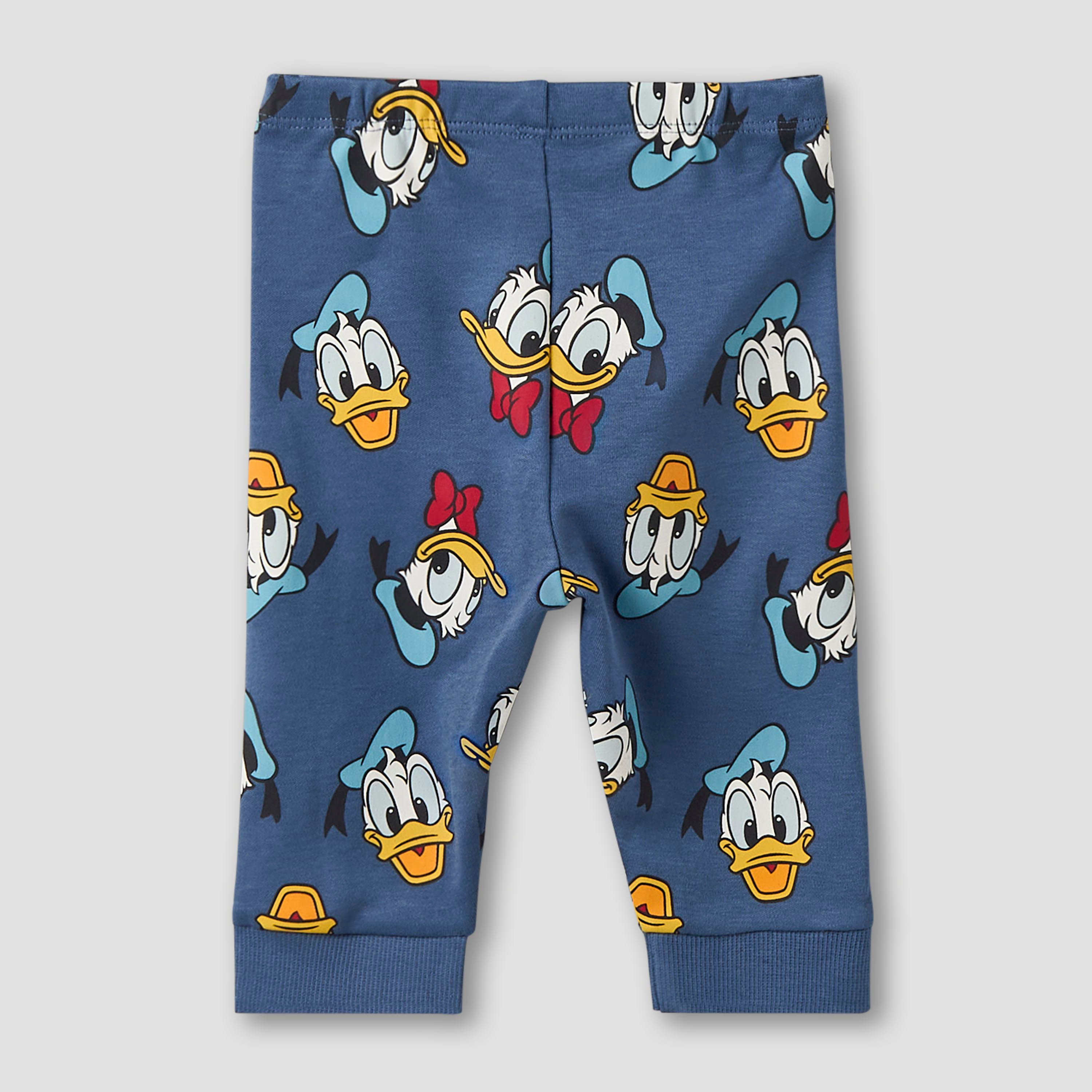 طقم بيجاما قطن بياقة مستديرة وأكمام طويلة وطبعات دونالد داك من ديزني-baby-boys-clothing-nightwear-pyjamasets-image-5