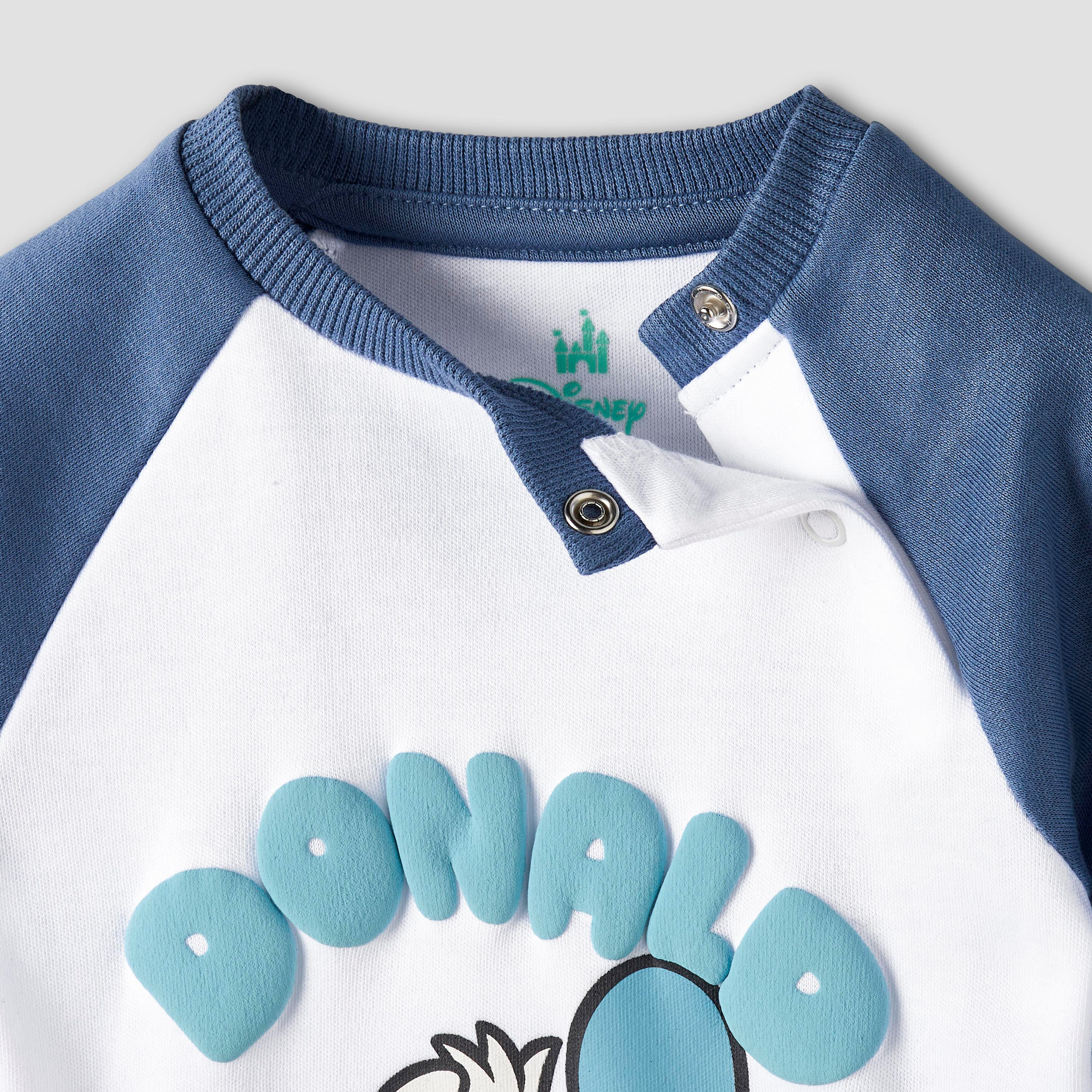 طقم بيجاما قطن بياقة مستديرة وأكمام طويلة وطبعات دونالد داك من ديزني-baby-boys-clothing-nightwear-pyjamasets-image-6