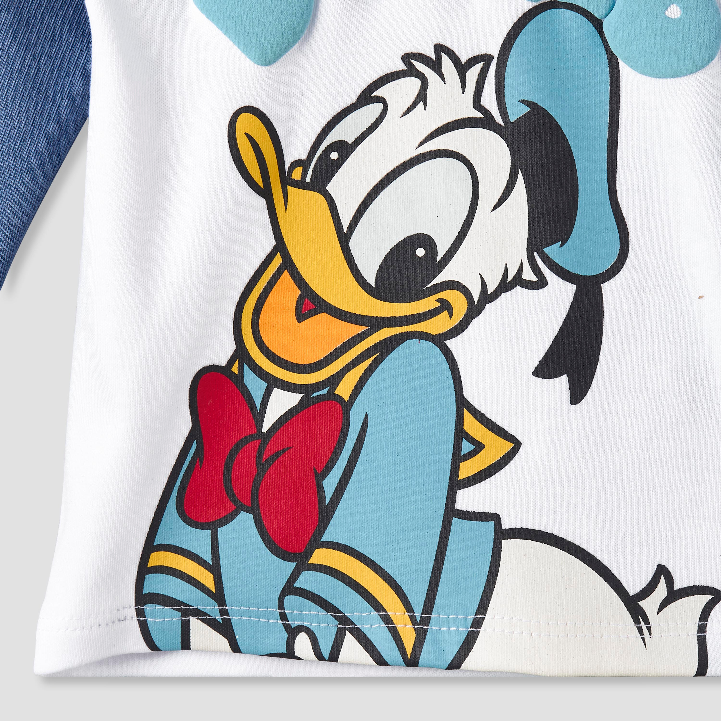 طقم بيجاما قطن بياقة مستديرة وأكمام طويلة وطبعات دونالد داك من ديزني-baby-boys-clothing-nightwear-pyjamasets-image-7