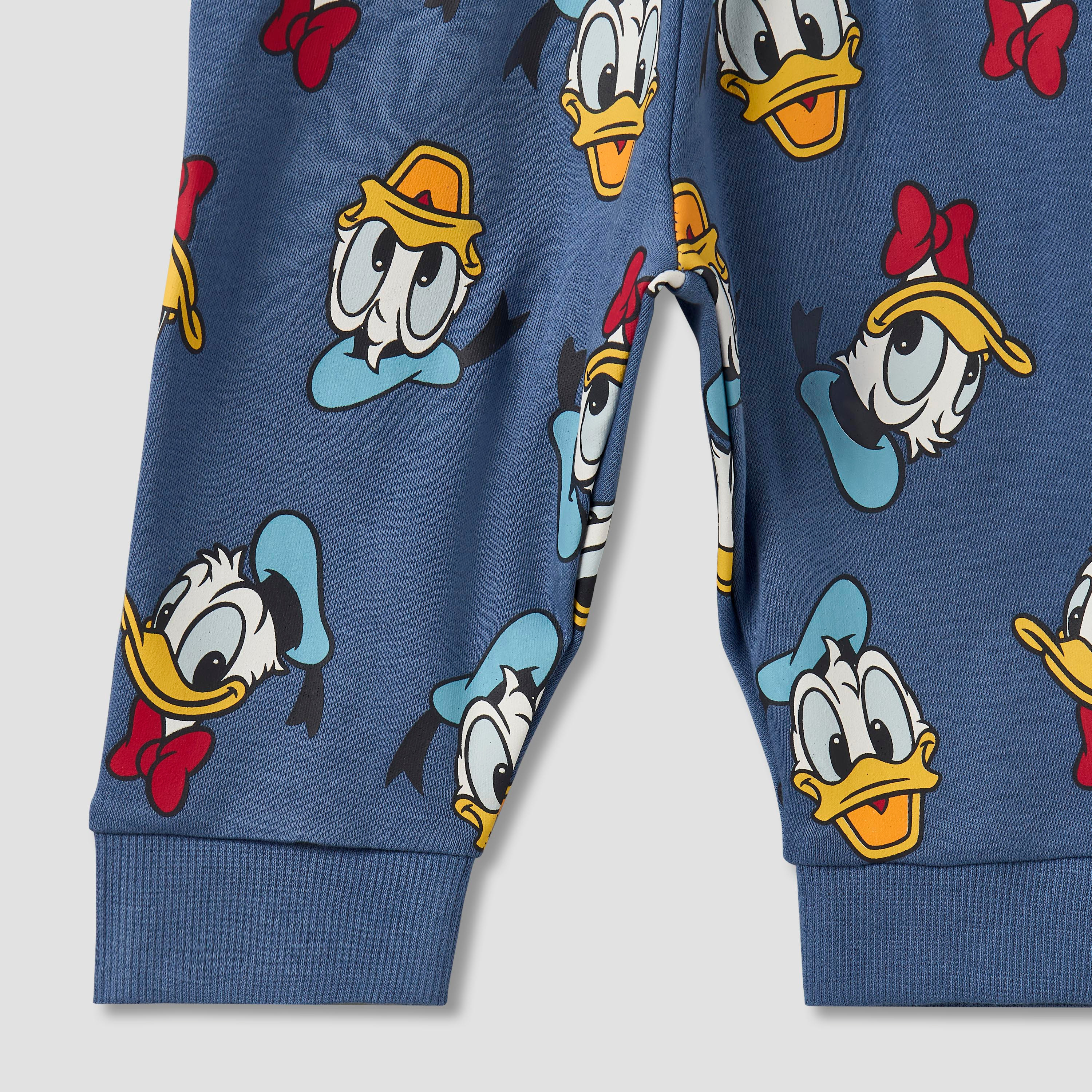 طقم بيجاما قطن بياقة مستديرة وأكمام طويلة وطبعات دونالد داك من ديزني-baby-boys-clothing-nightwear-pyjamasets-image-9