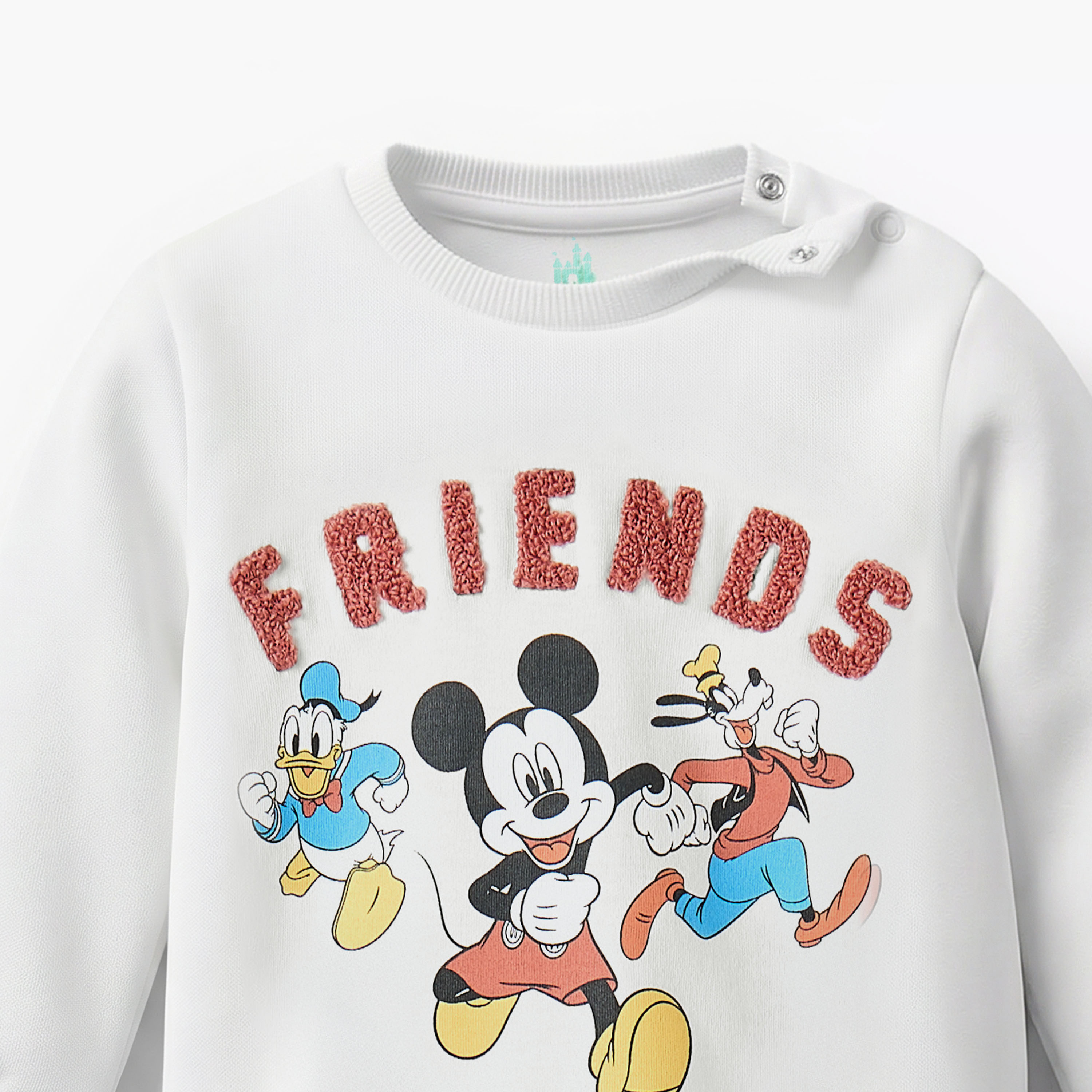 Disney Cotton Round Neck Long Sleeves Pyjama Set with Mickey Mouse and Friends Print-baby-boys-clothing-nightwear-pyjamasets-image-5