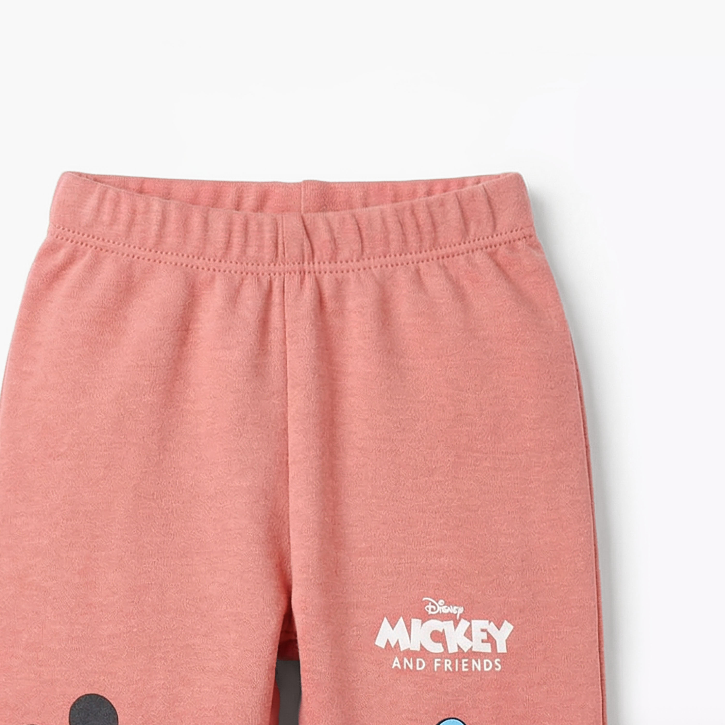 Disney Cotton Round Neck Long Sleeves Pyjama Set with Mickey Mouse and Friends Print-baby-boys-clothing-nightwear-pyjamasets-image-6