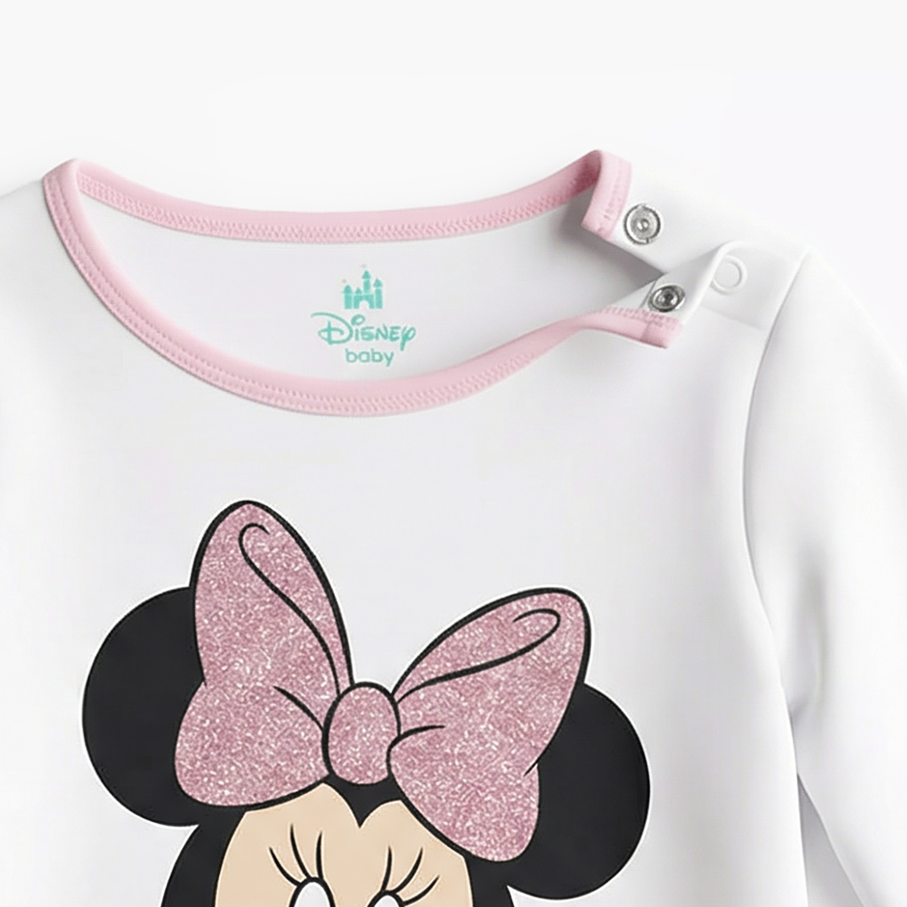 Disney Cotton Round Neck Long Sleeves Pyjama Set with Minnie Mouse Print-baby-girls-clothing-nightwear-pyjamasets-image-5