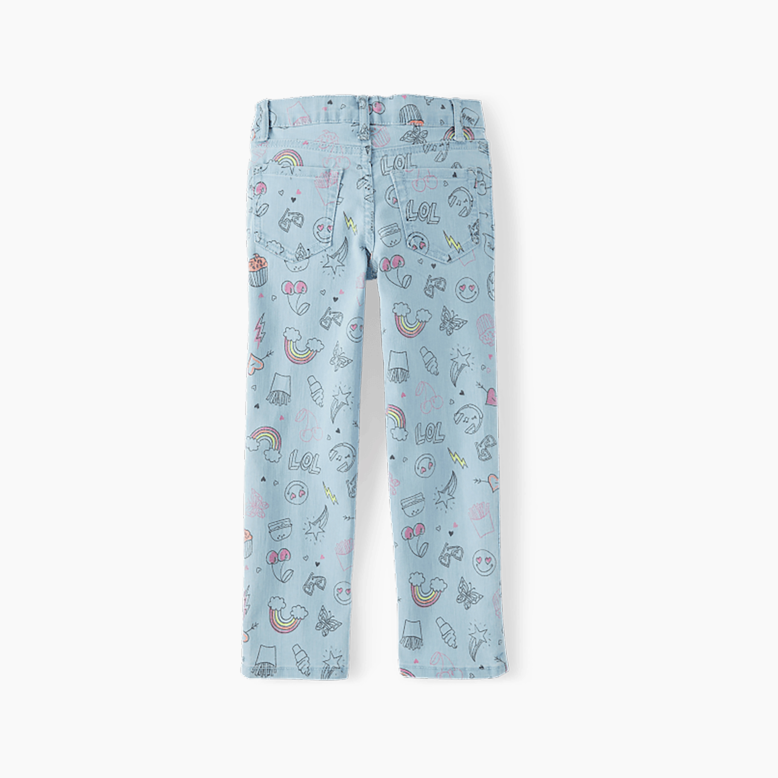 The Children's Place Girl's Doodle Print Straight Jeans-girls-clothing-bottoms-jeansandjeggings-image-3