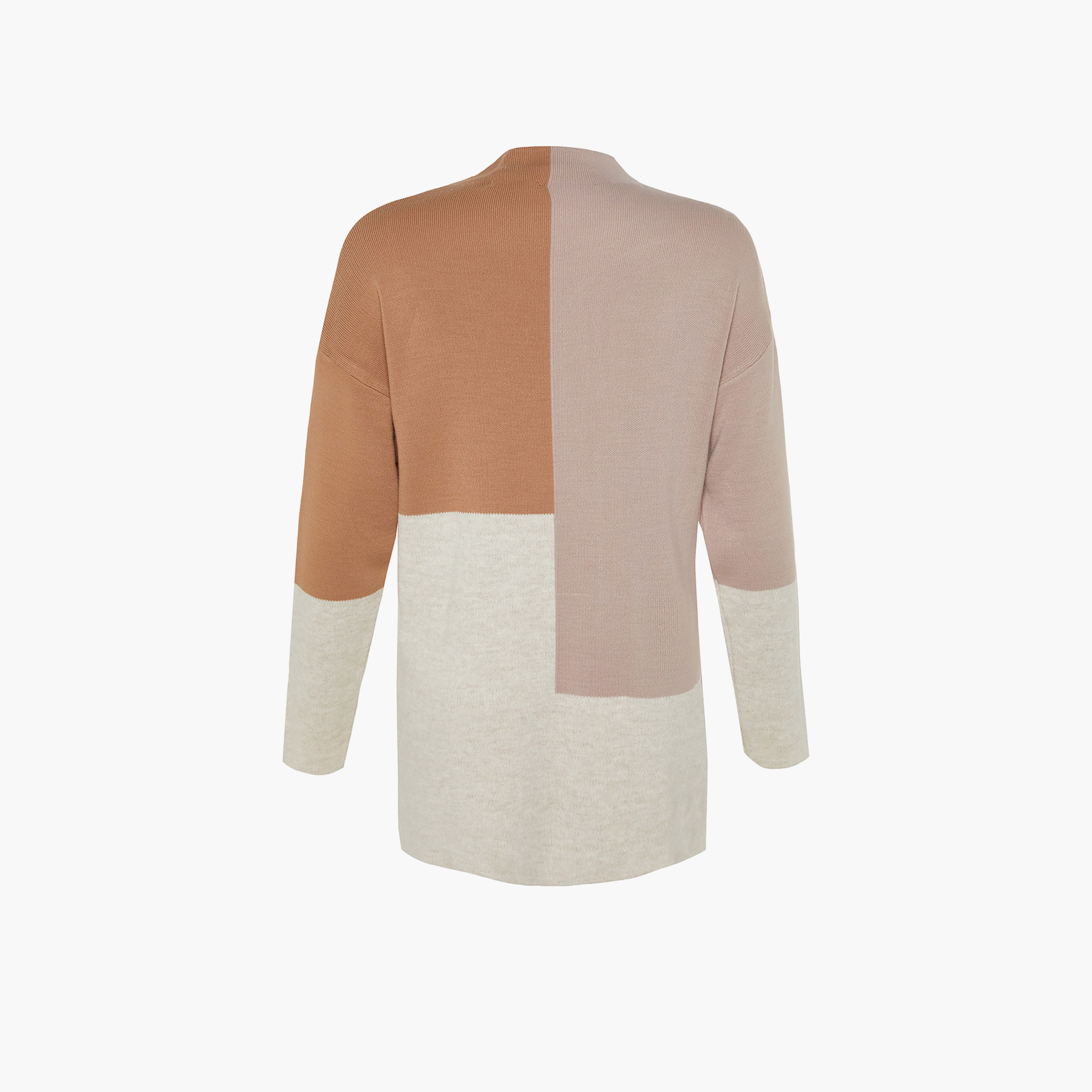 Trendyol Modest Color-Blocked High Neck Dropped Sleeves Women's Sweater-women-winterwear-cardigansandjumpers-jumpers-image-8