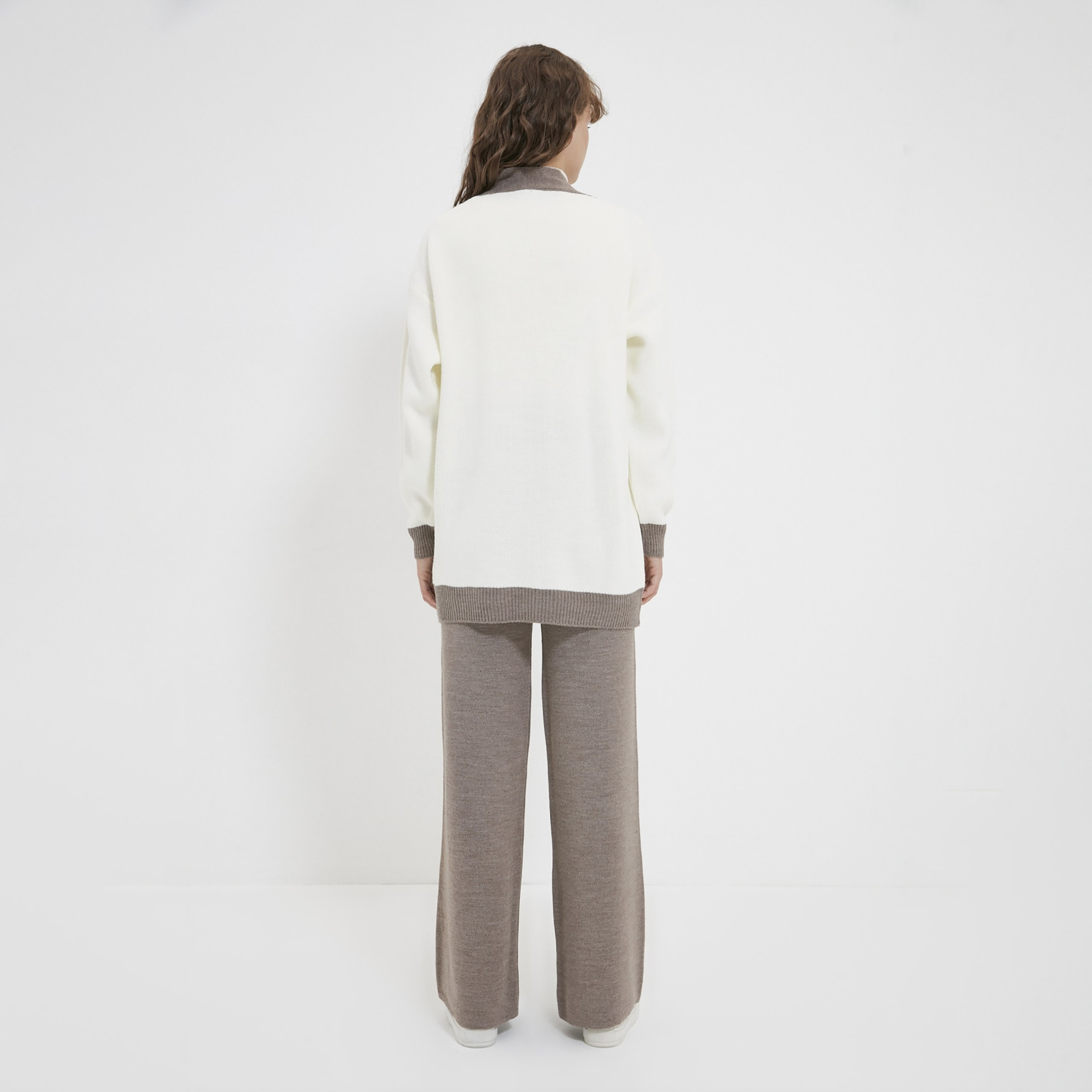 Trendyol Modest Color-Blocked Dropped Sleeves Women's Cardigan & Pants Set-women-clothing-coordsets-image-5