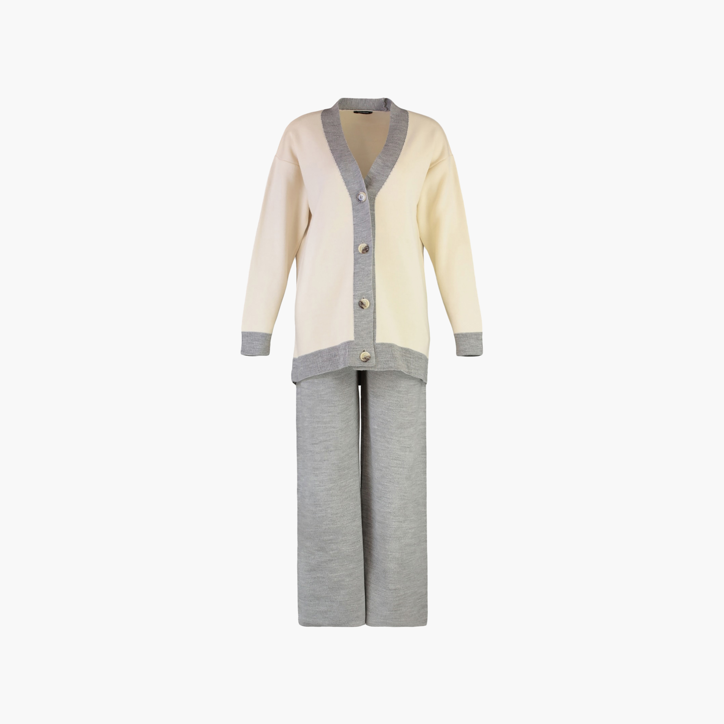 Trendyol Modest Color-Blocked Dropped Sleeves Women's Cardigan & Pants Set-women-clothing-coordsets-image-7