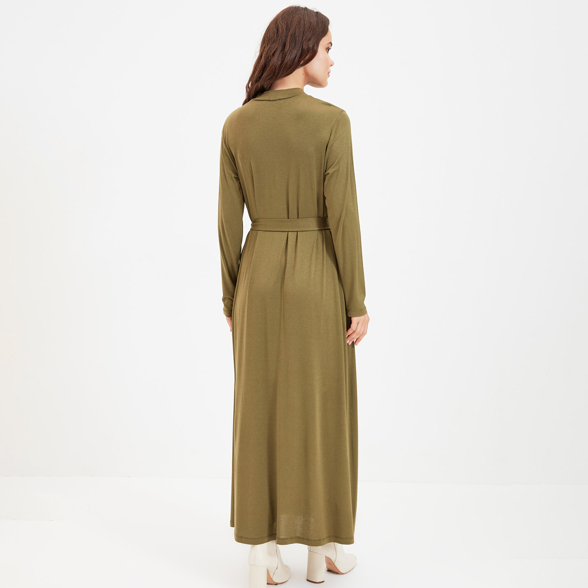 ترينديول أخضر طويل فستان-women-clothing-dresses-image-5