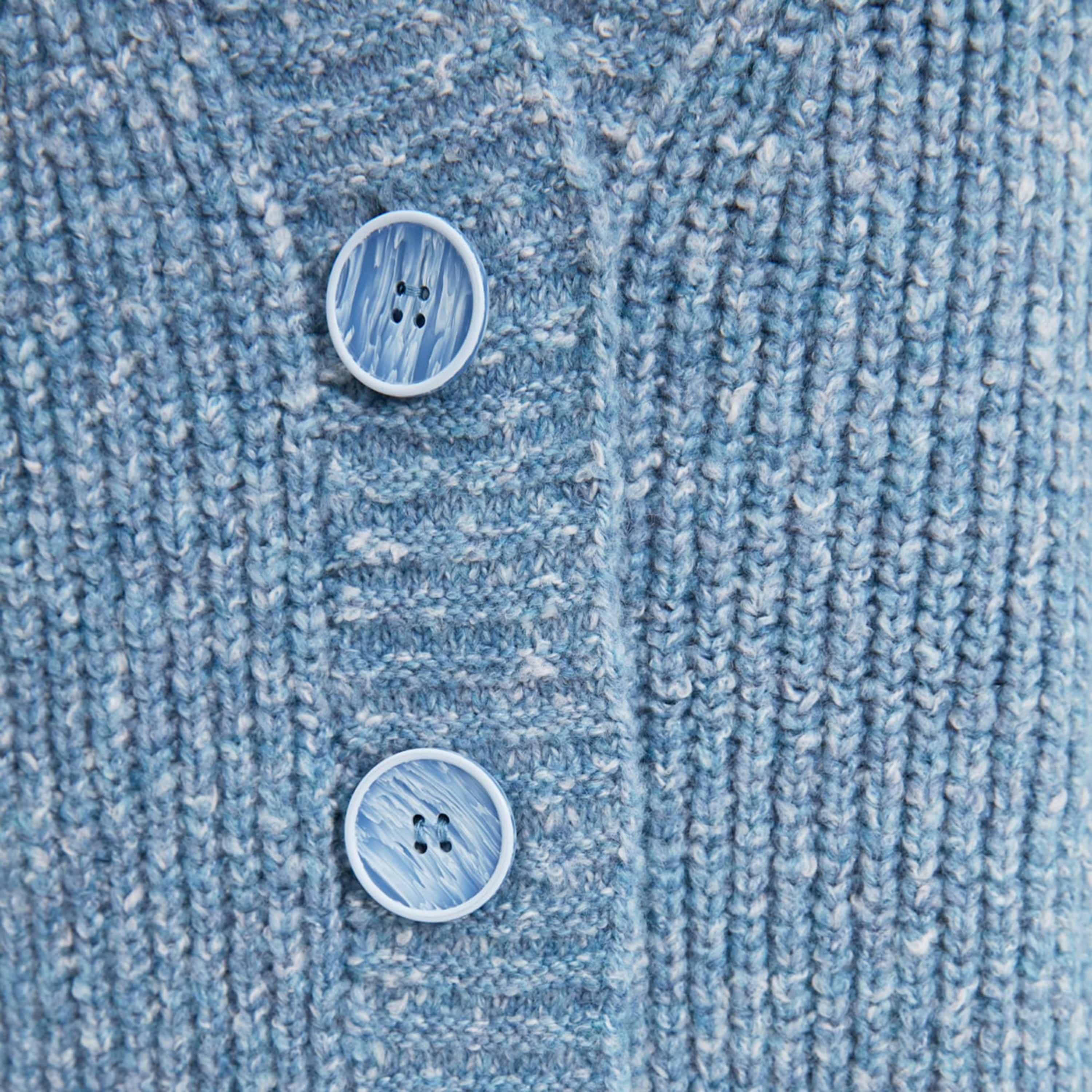 كارديجان حريمي محتشم أزرق بأكمام مسدلة من ترينديول-women-winterwear-cardigansandjumpers-cardigans-image-4