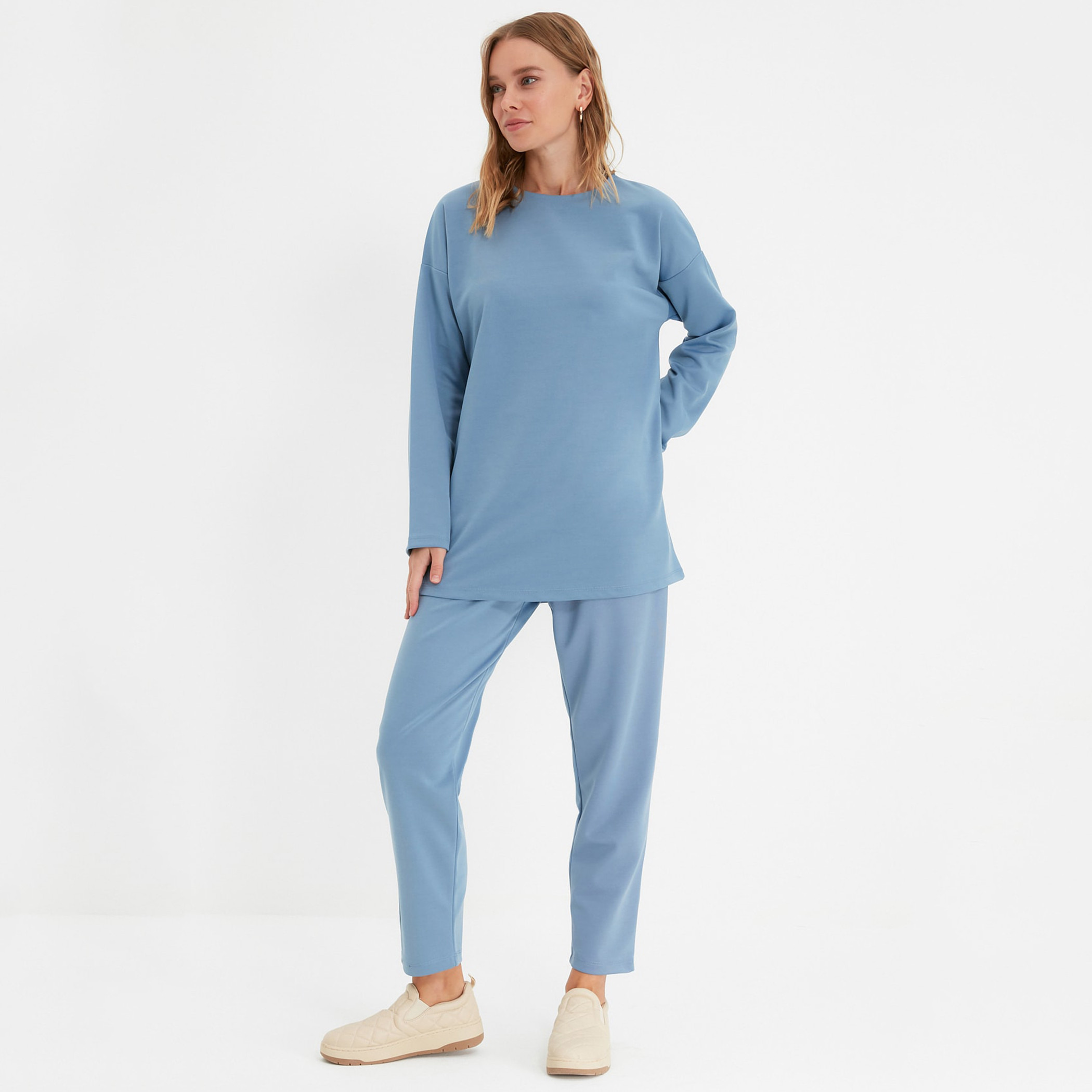 ترينديول أزرق مجموعات-women-clothing-coordsets-image-1