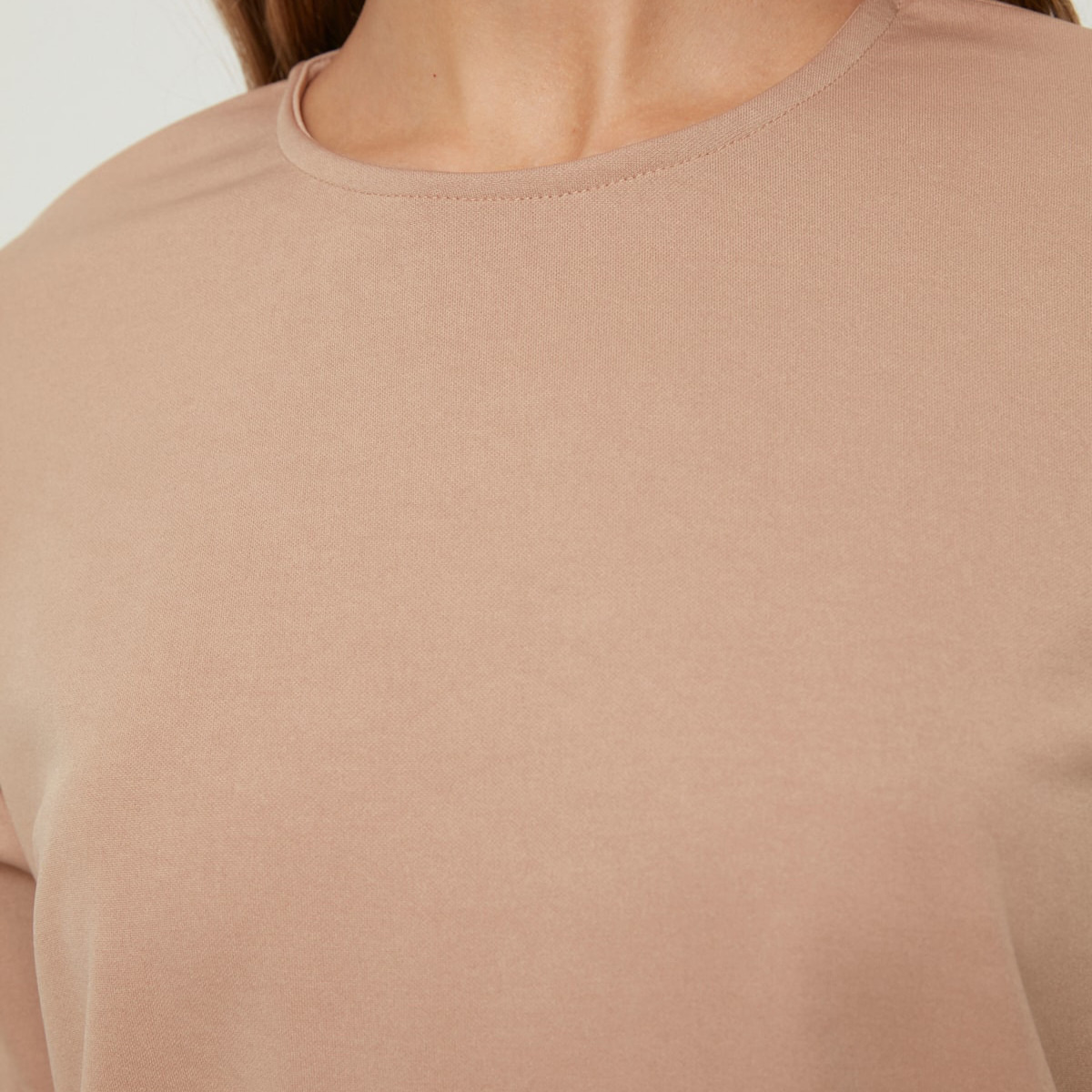 Trendyol Modest Women Knitted Crew Nect Top-Pant Set-women-clothing-coordsets-image-3