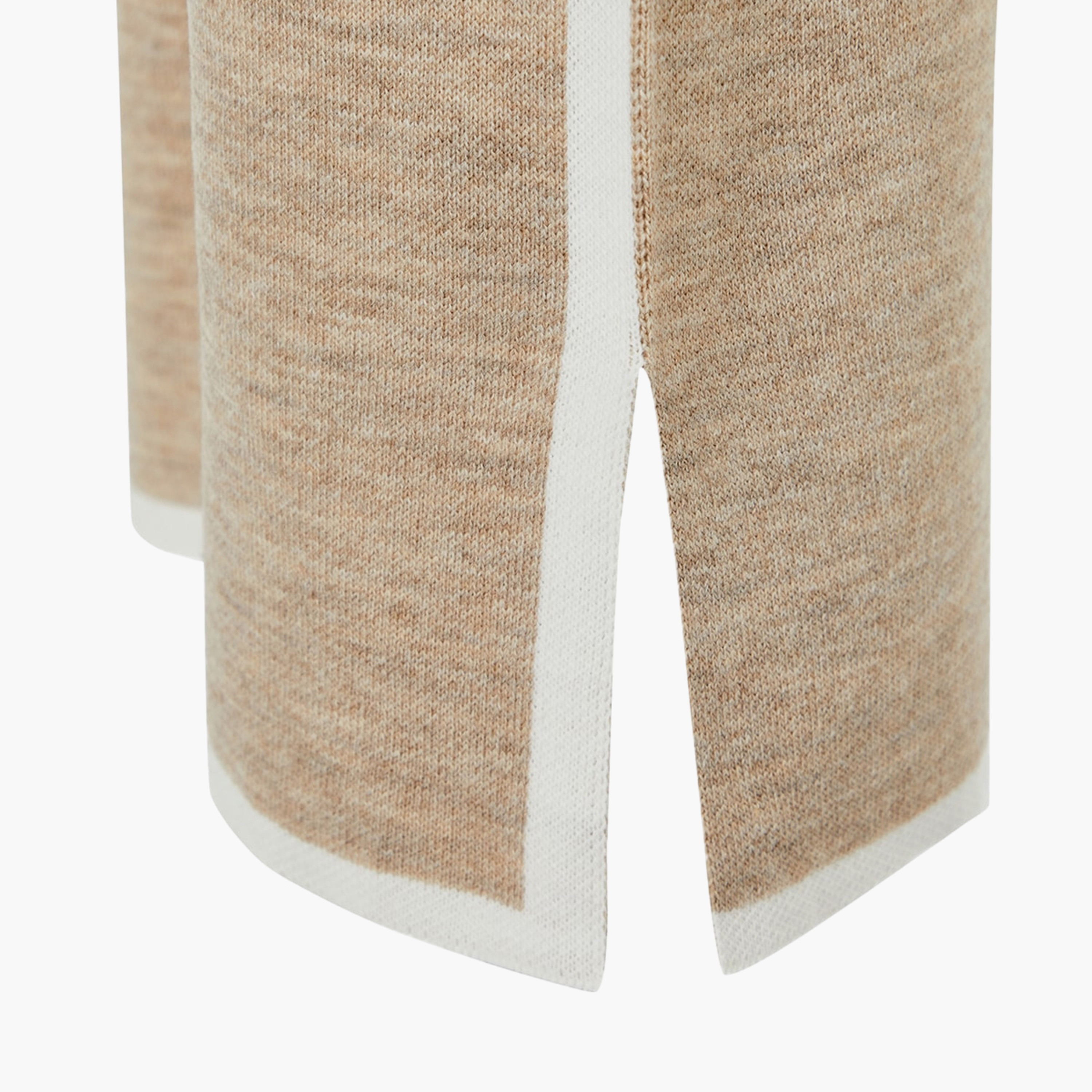 Trendyol Modest Beige Color-Blocked Dropped Sleeves Women's Cardigan & Pants Set-women-clothing-coordsets-image-7
